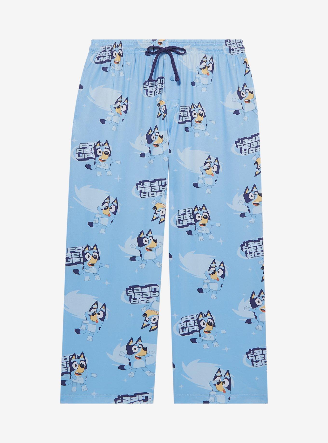 Bluey For Real Life Allover Print Women's Plus Size Sleep Pants