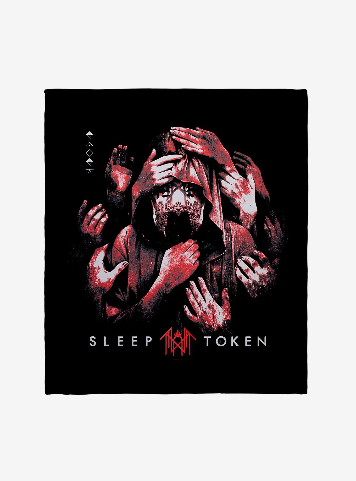 Sleep Token Grabbing Hands Throw Blanket, , hi-res