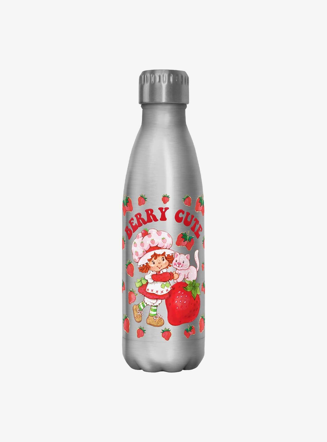 Strawberry Shortcake Berry Cute Retro Arch Water Bottle, , hi-res