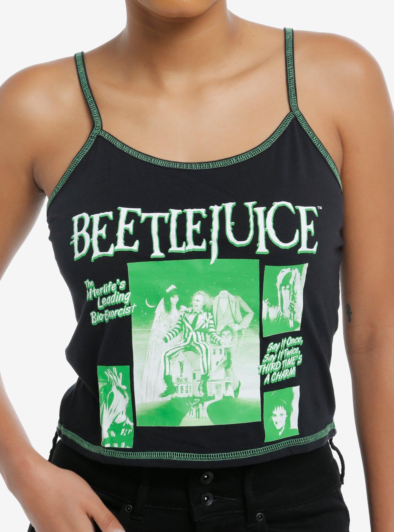 Beetlejuice Collage Contrast Stitch Girls Cami, , hi-res