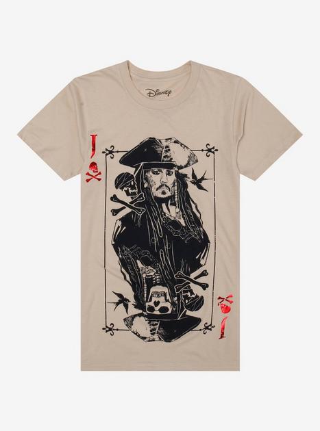 Disney Pirates Of The Caribbean Jack Sparrow Card Girls T-Shirt