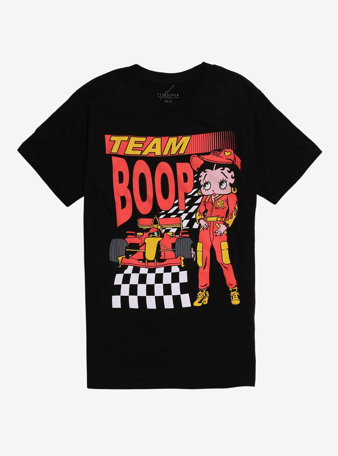 Betty Boop Racing Boyfriend Fit Girls T-Shirt, , hi-res