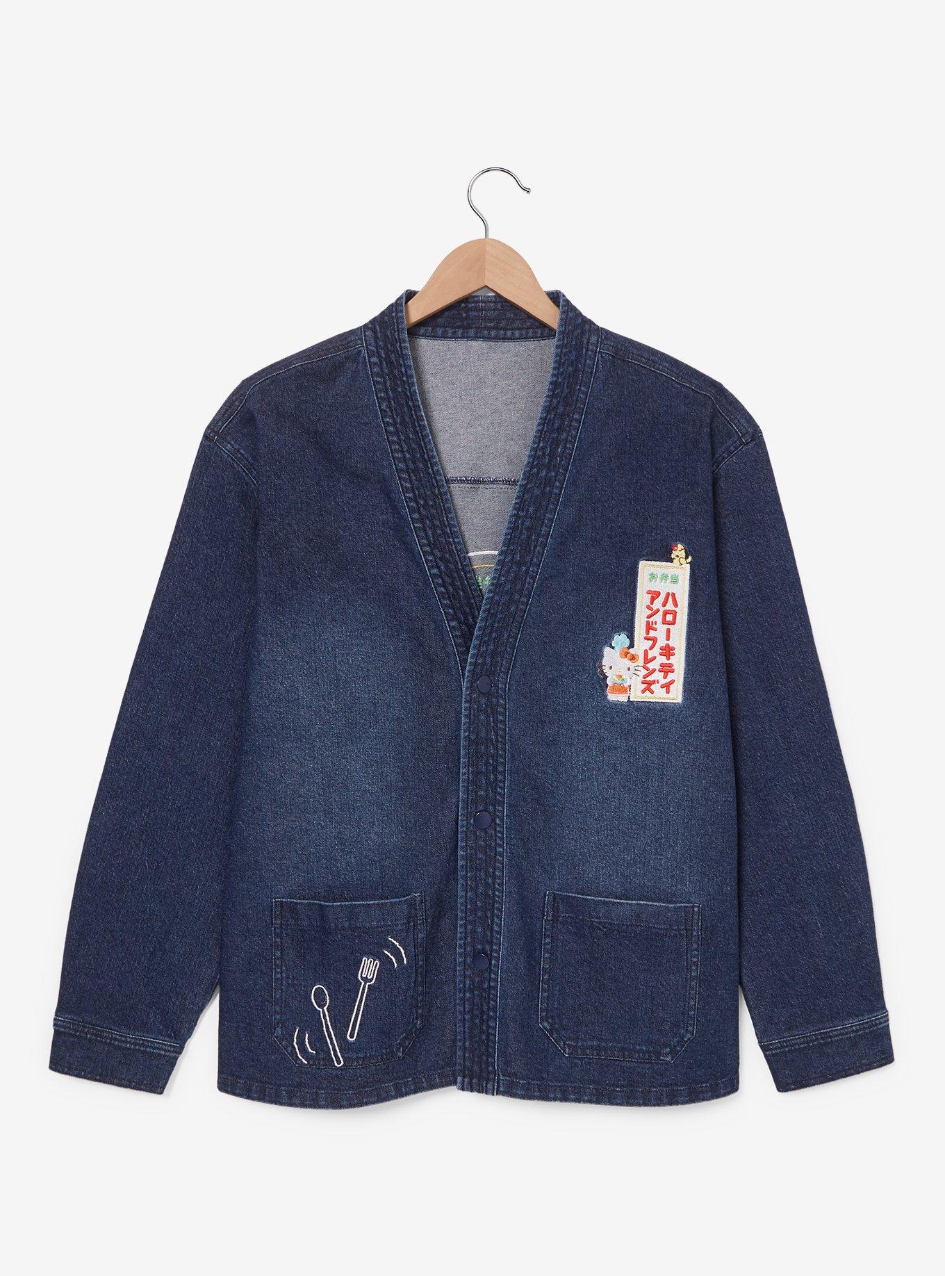 Sanrio Hello Kitty and Friends Bento Box Kimono Denim Jacket - BoxLunch Exclusive, , hi-res