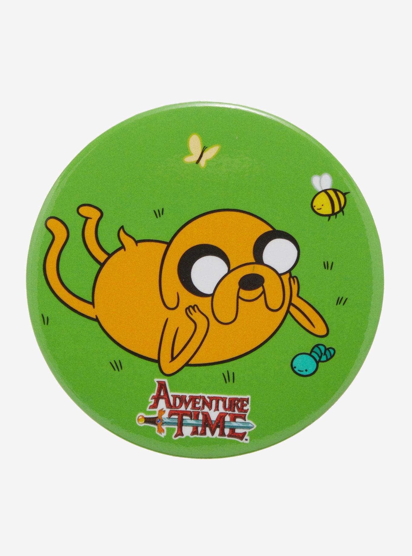 Adventure Time Jake Grass 3 Inch Button, , hi-res