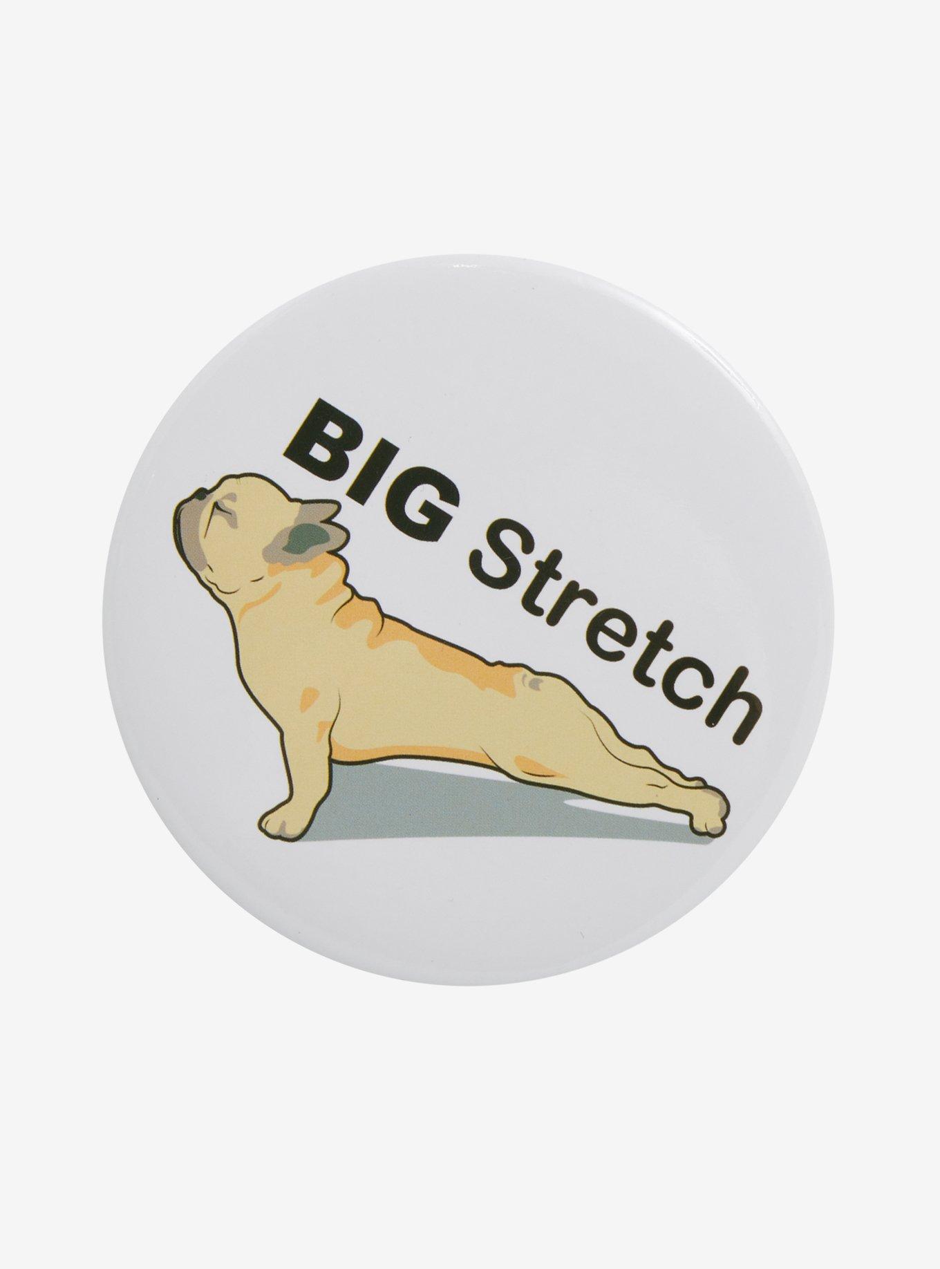 Big Stretch Dog 3 Inch Button, , hi-res