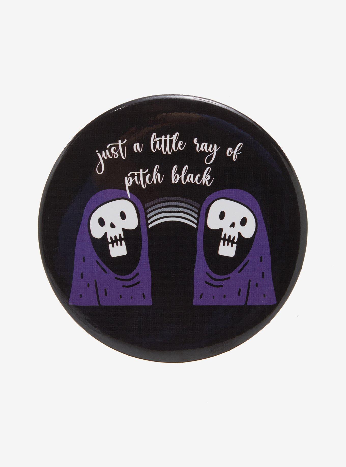 Ray Of Pitch Black 3 Inch Button, , hi-res