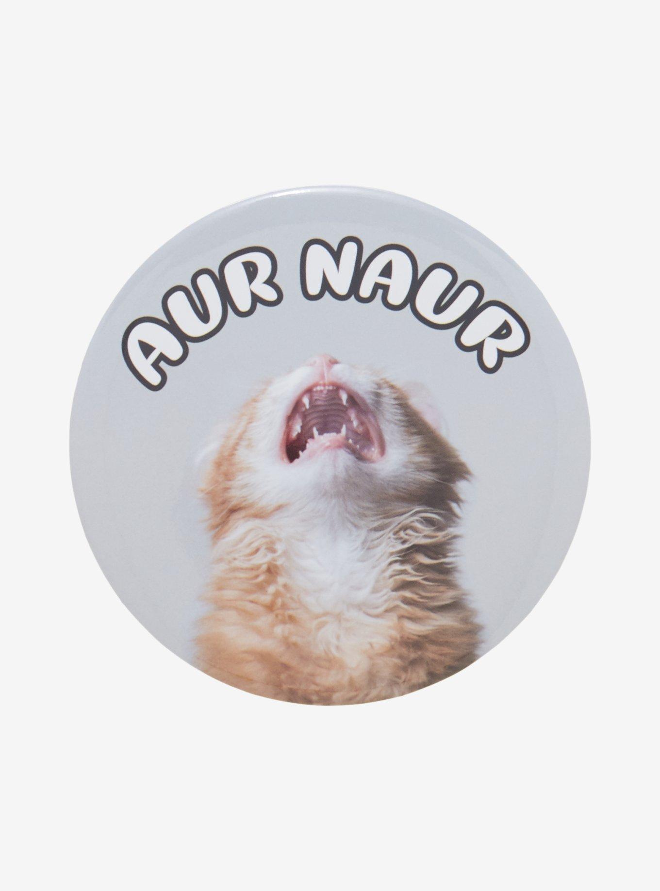 Aur Naur Cat 3 Inch Button, , hi-res