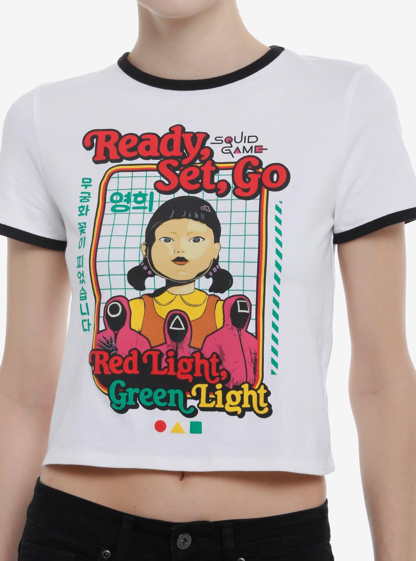 Squid Game Red Light Green Light Girls Ringer Baby T-Shirt, , hi-res