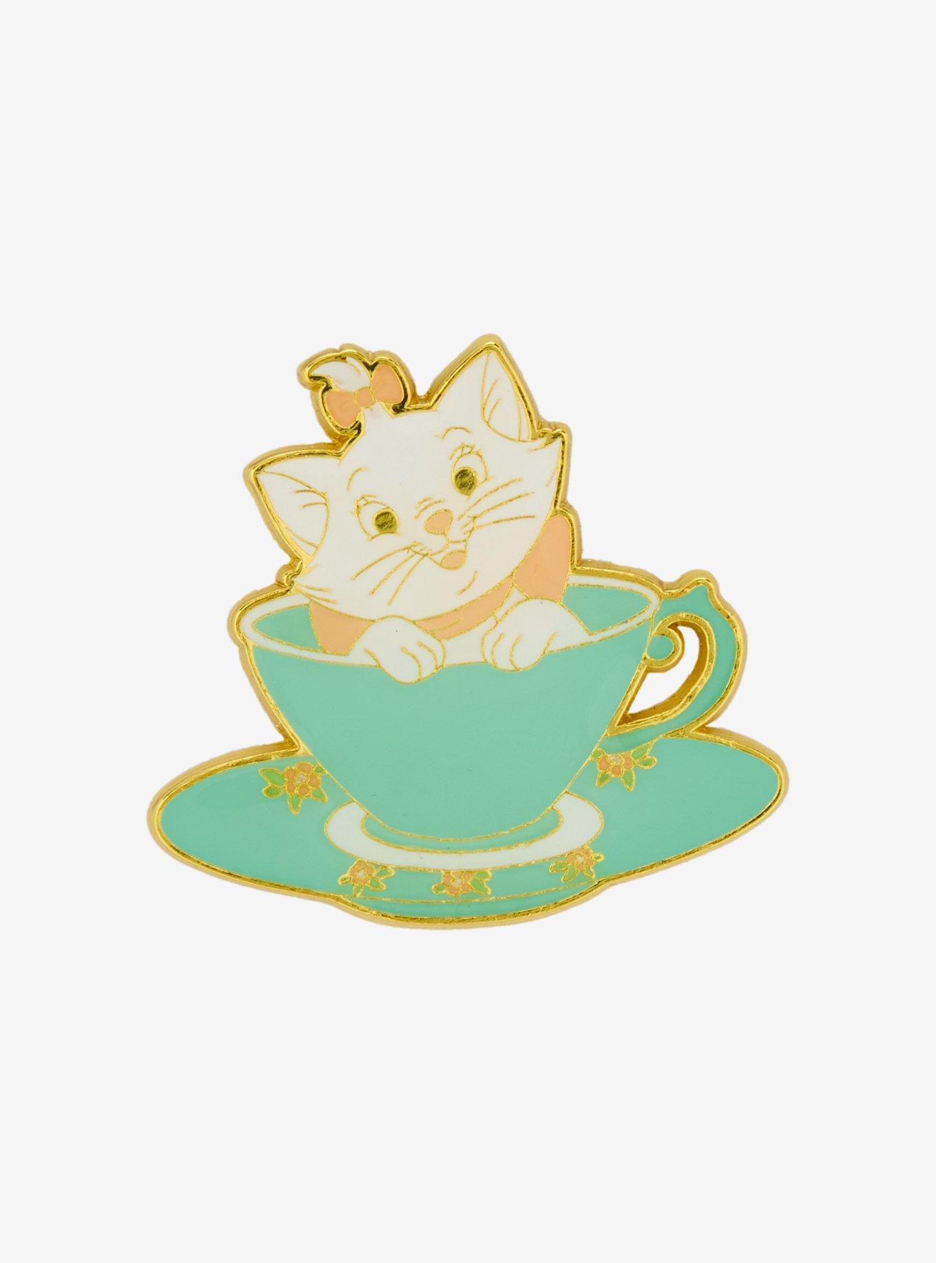 Loungefly Disney The Aristocats Marie Tea Cup Enamel Pin — BoxLunch Exclusive, , hi-res