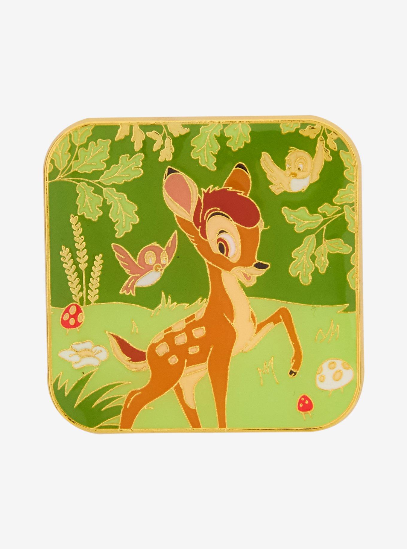 Loungefly Disney Bambi Forest Portrait Enamel Pin, , hi-res