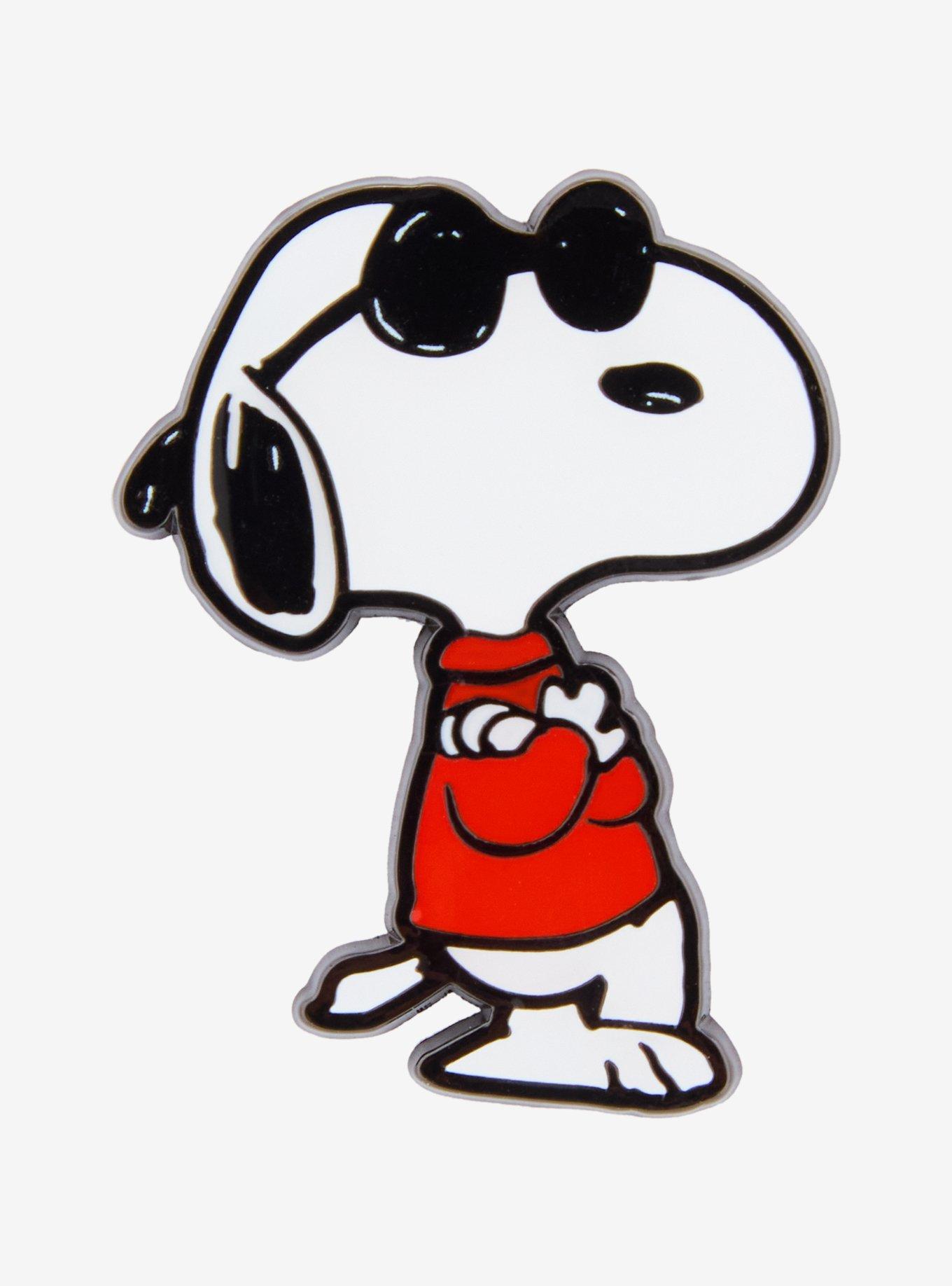 Loungefly Peanuts Snoopy Joe Cool Enamel Pin, , hi-res