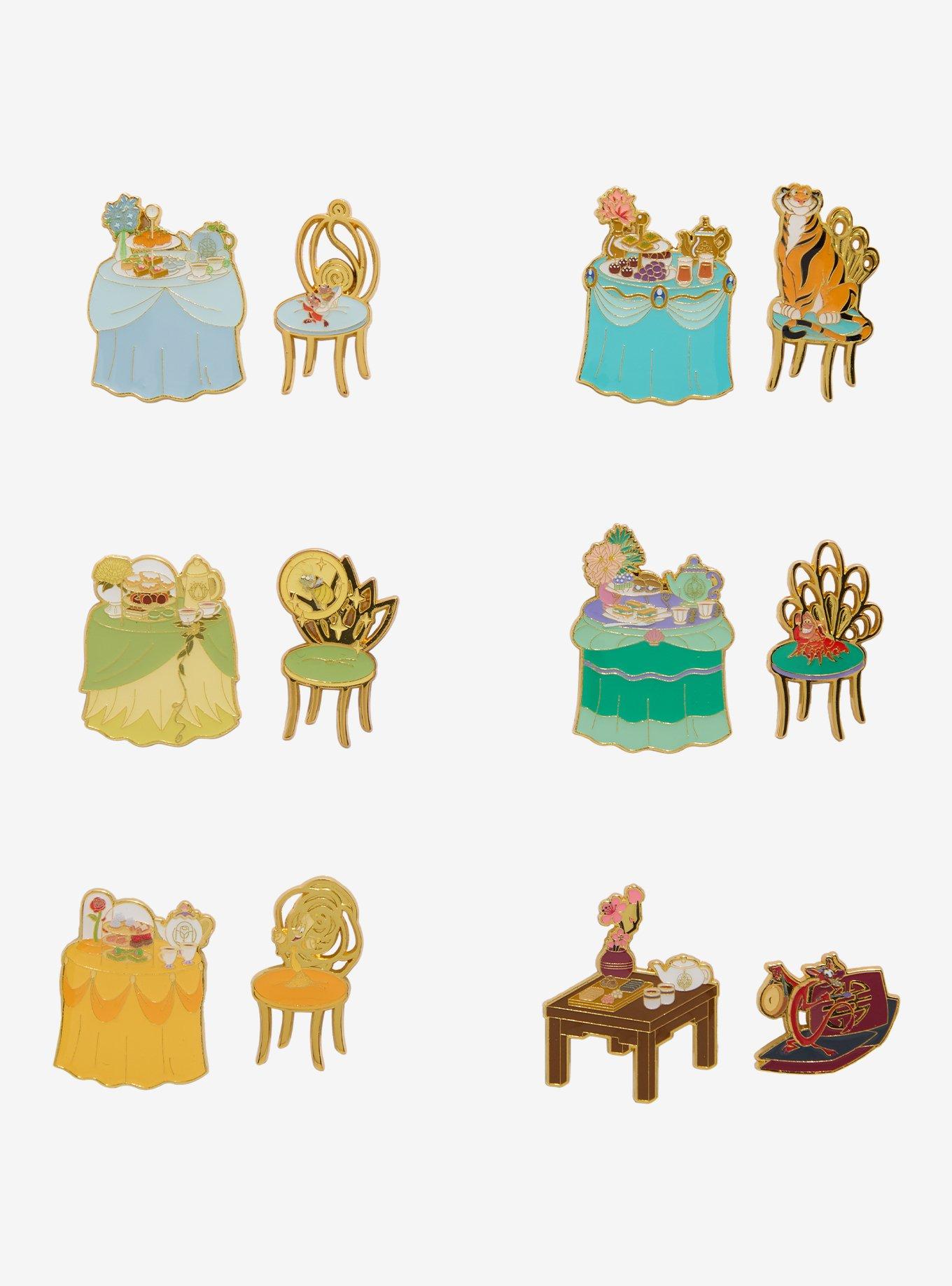 Disney Princess Tea Party Blind Box Enamel Pin Set — BoxLunch Exclusive, , hi-res