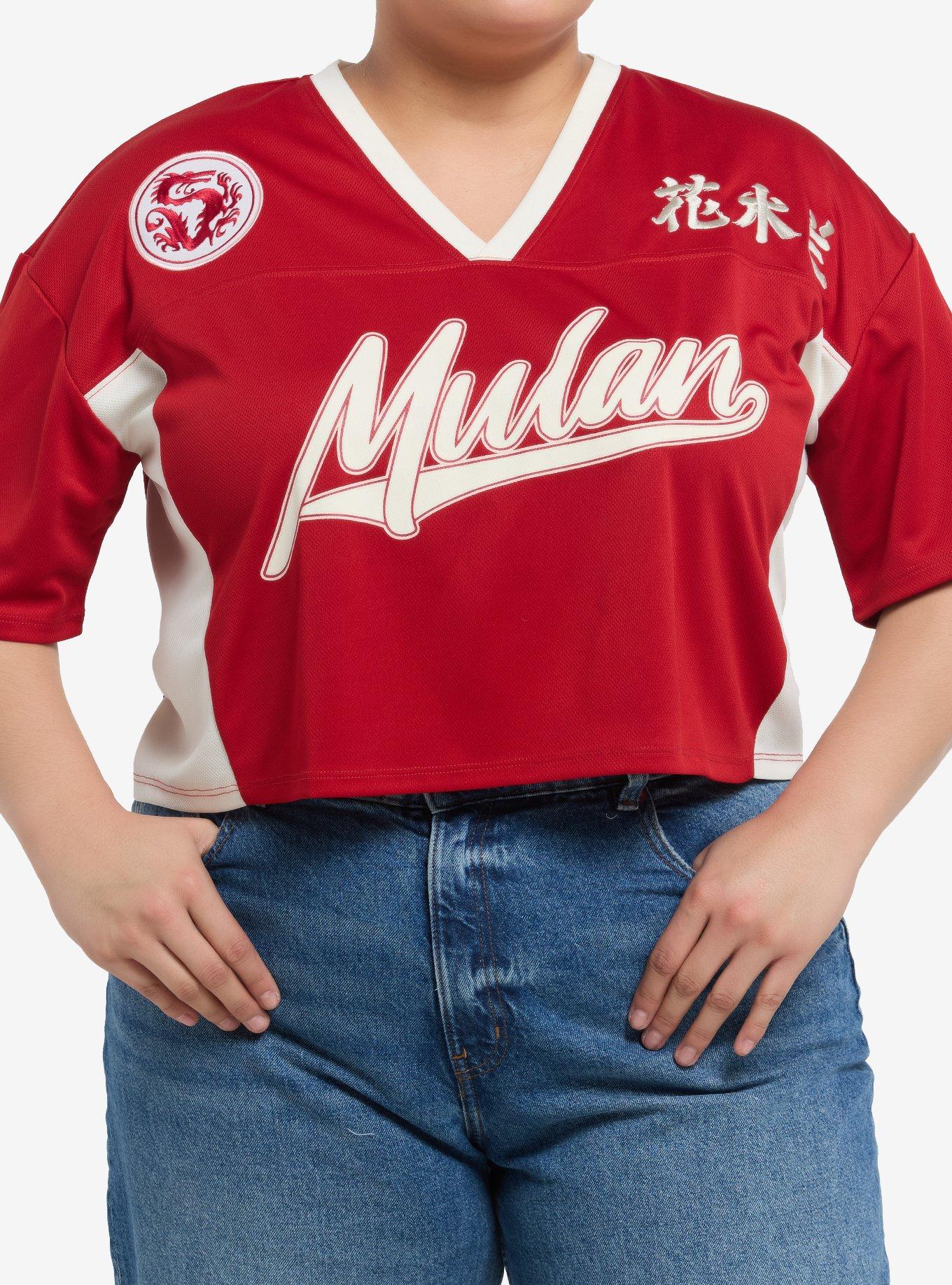 Disney Mulan Girls Crop Soccer Jersey Plus Size, , hi-res