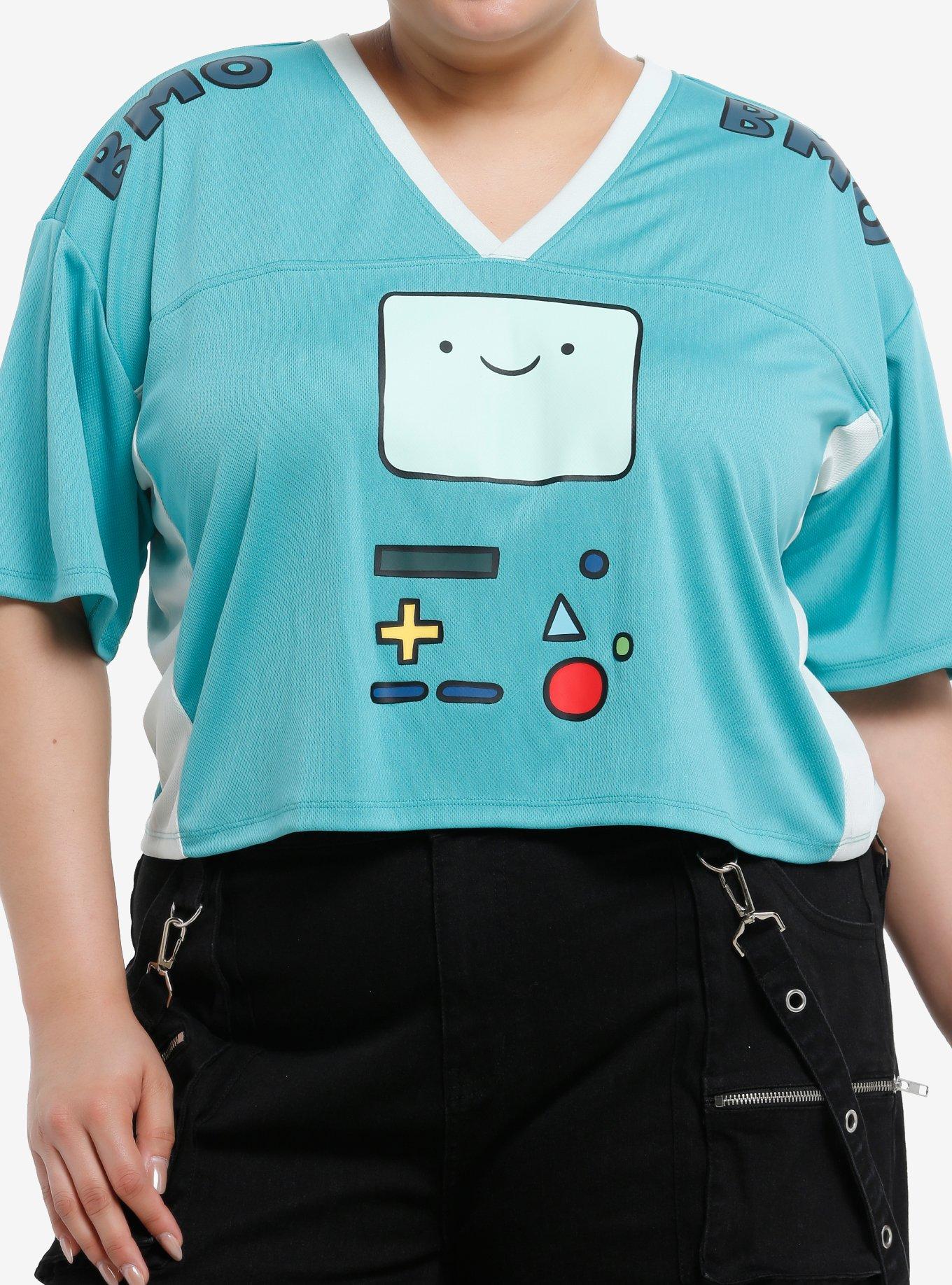 Adventure Time BMO Girls Crop Soccer Jersey Plus Size