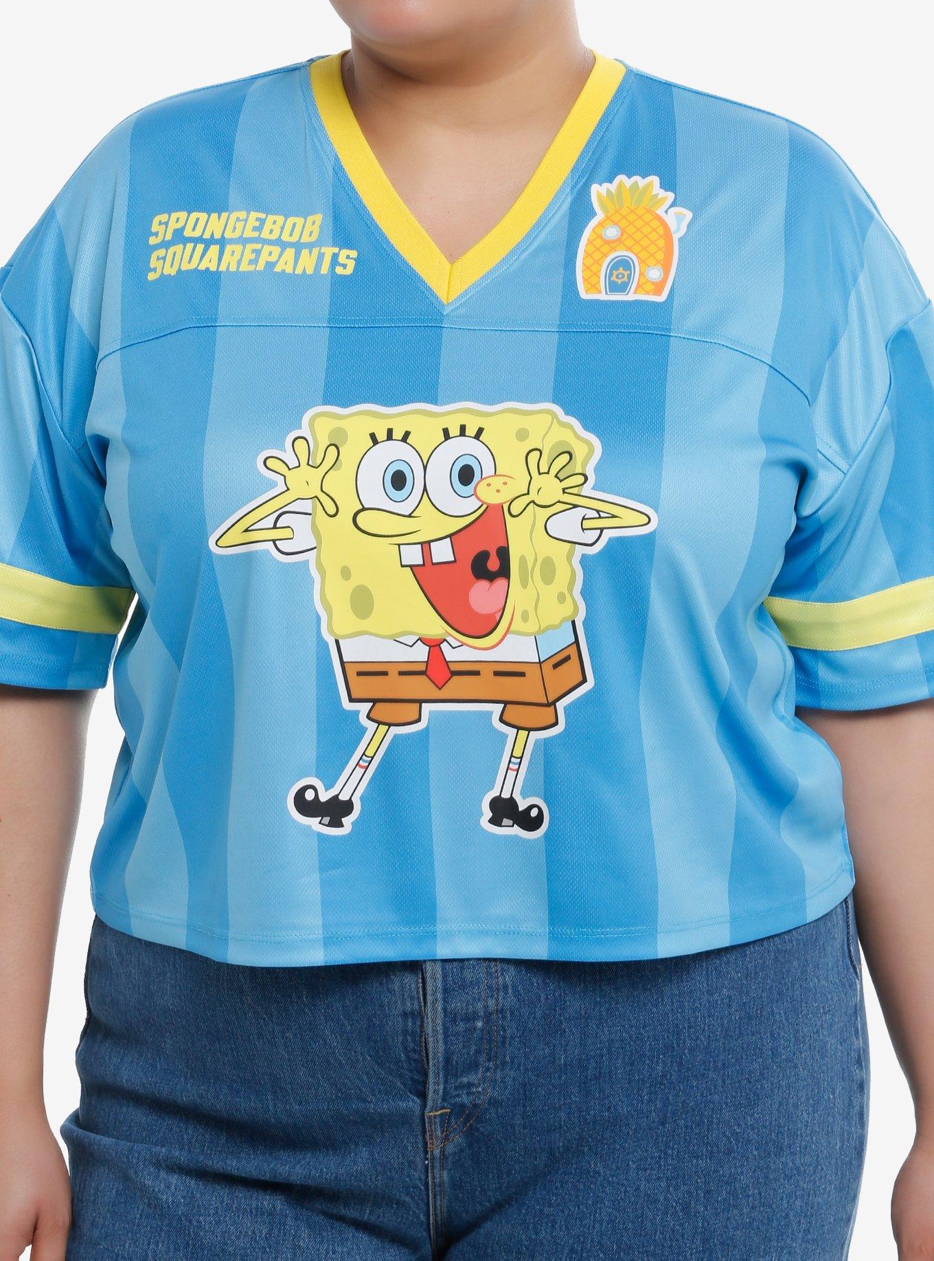 SpongeBob SquarePants Girls Crop Soccer Jersey Plus Size