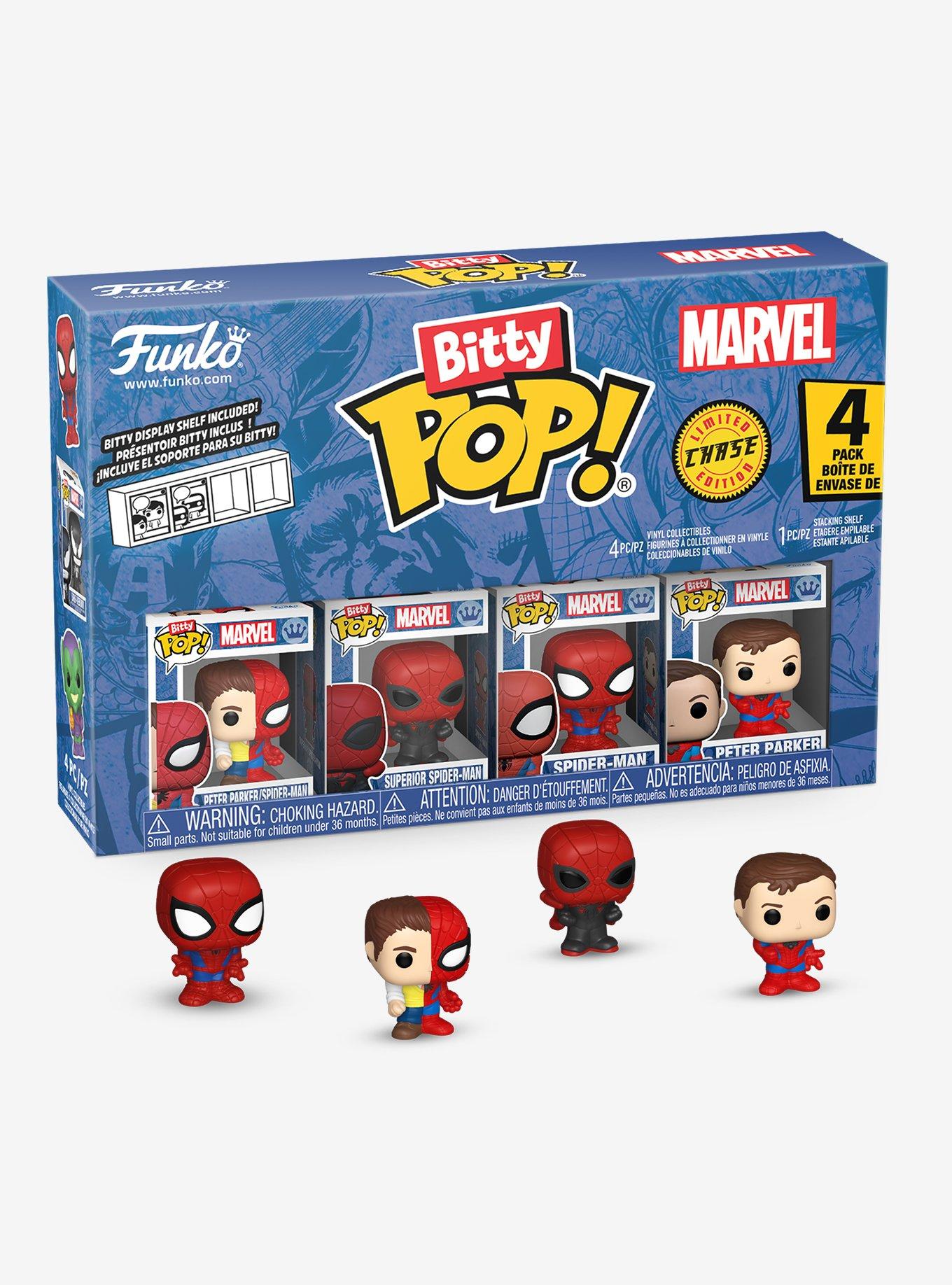 Funko Bitty Pop! Marvel Spider-Man Peter Parker & Friends & Friends Mini Vinyl Figure Set, , hi-res