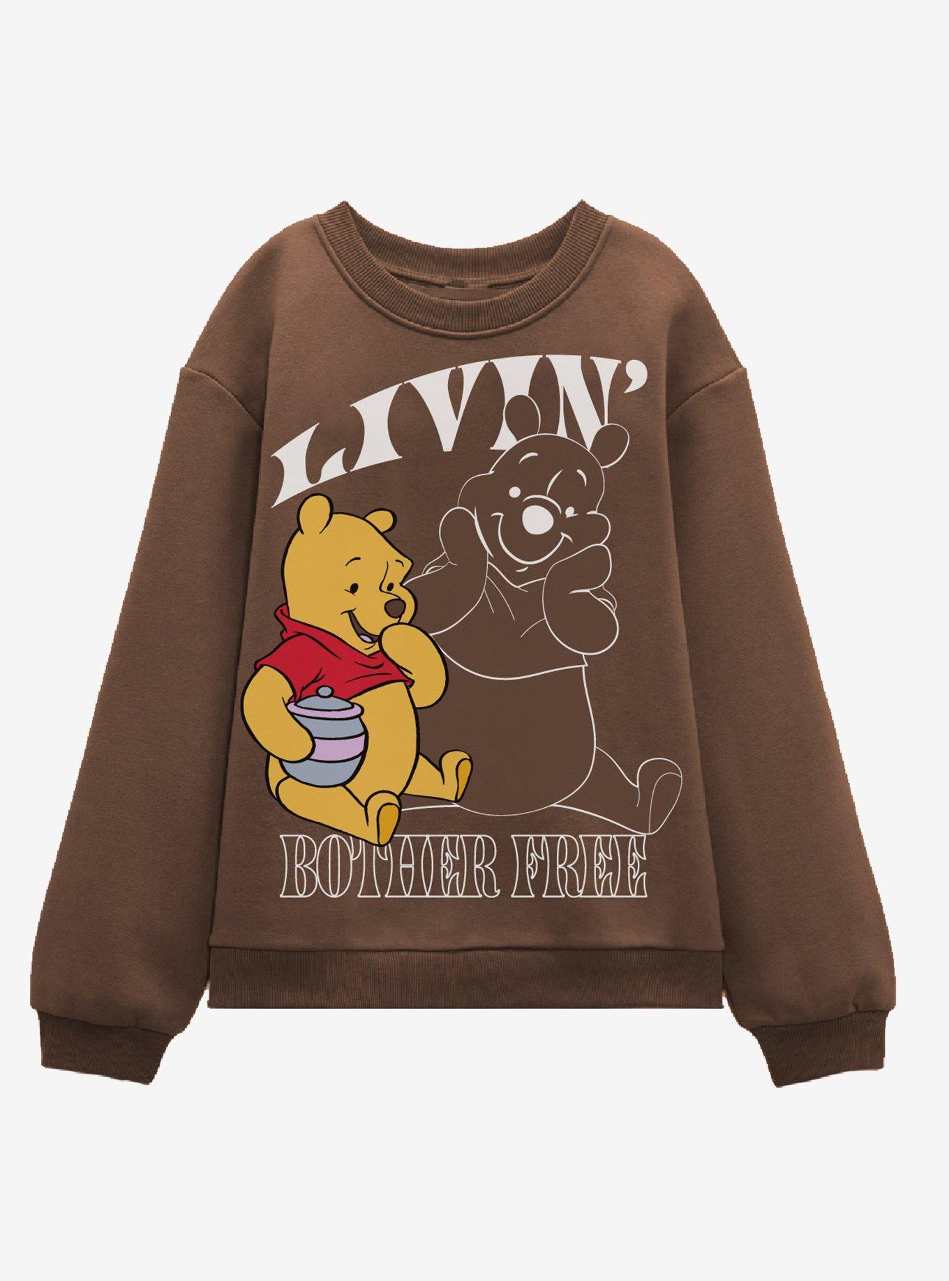 Disney Winnie The Pooh Livin' Bother Free Girls Sweatshirt, MULTI, hi-res