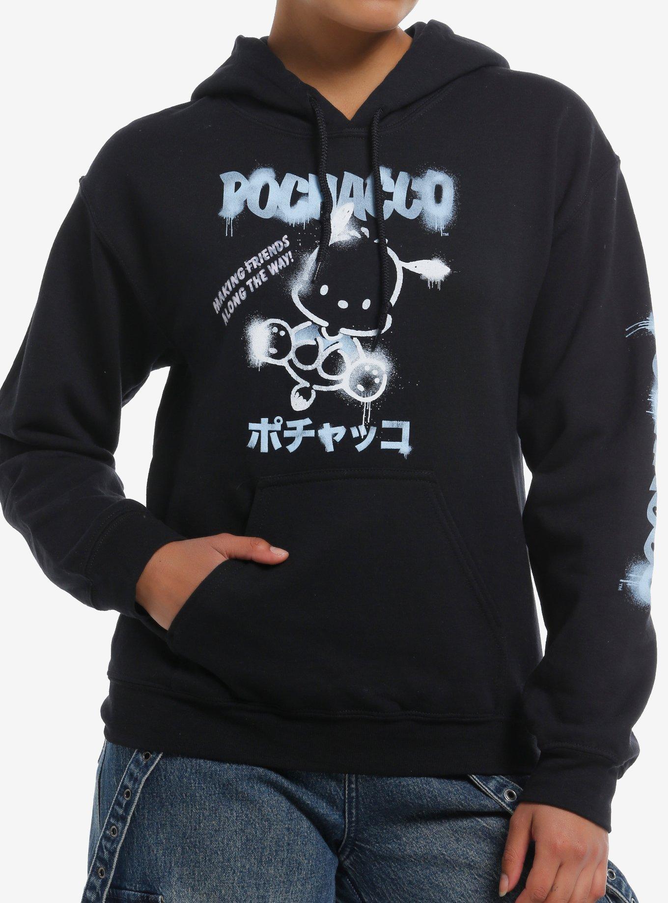 Pochacco Spray Paint Girls Hoodie, , hi-res