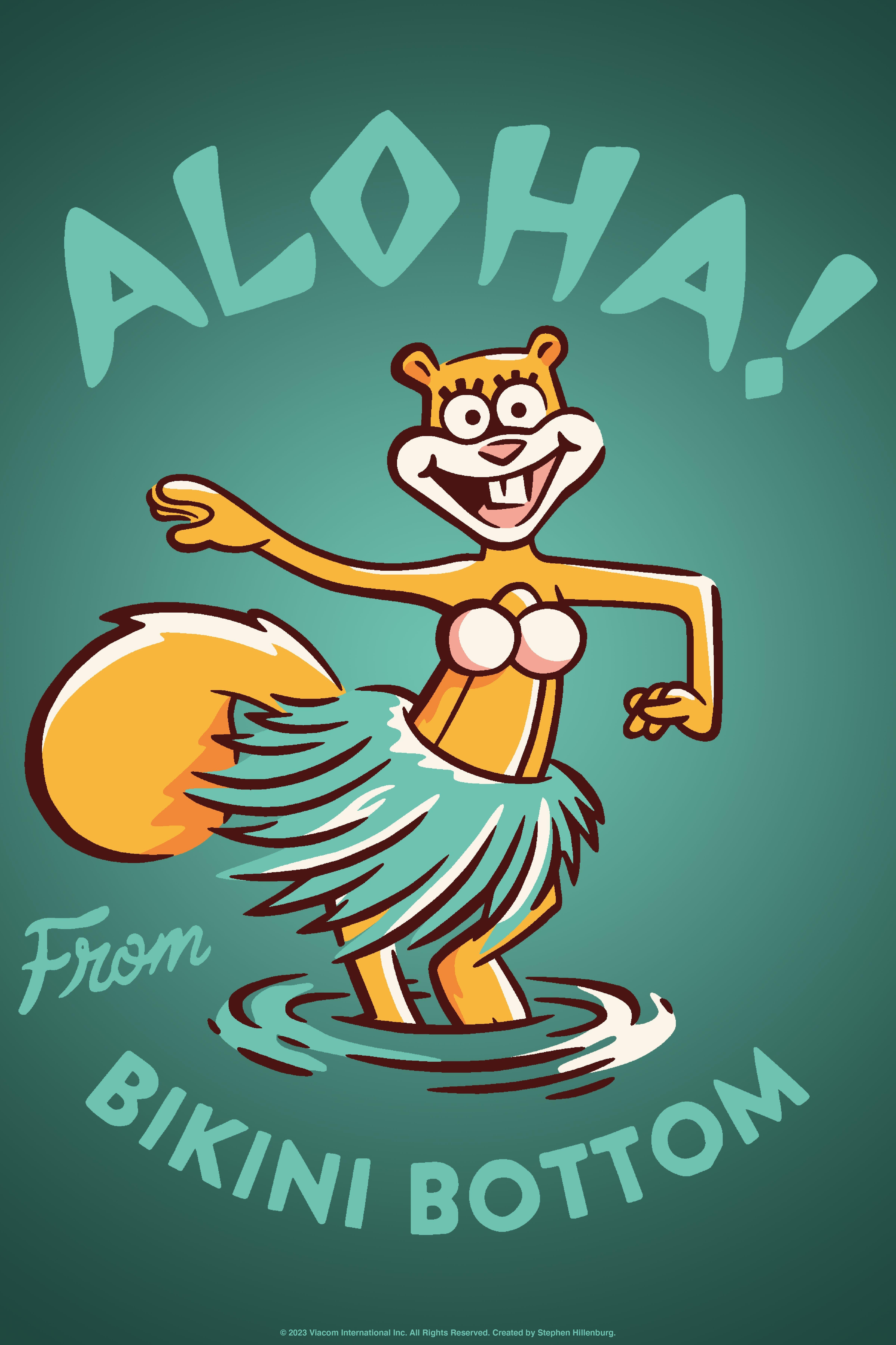 Spongebob Squarepants Aloha Sandy Poster, , hi-res