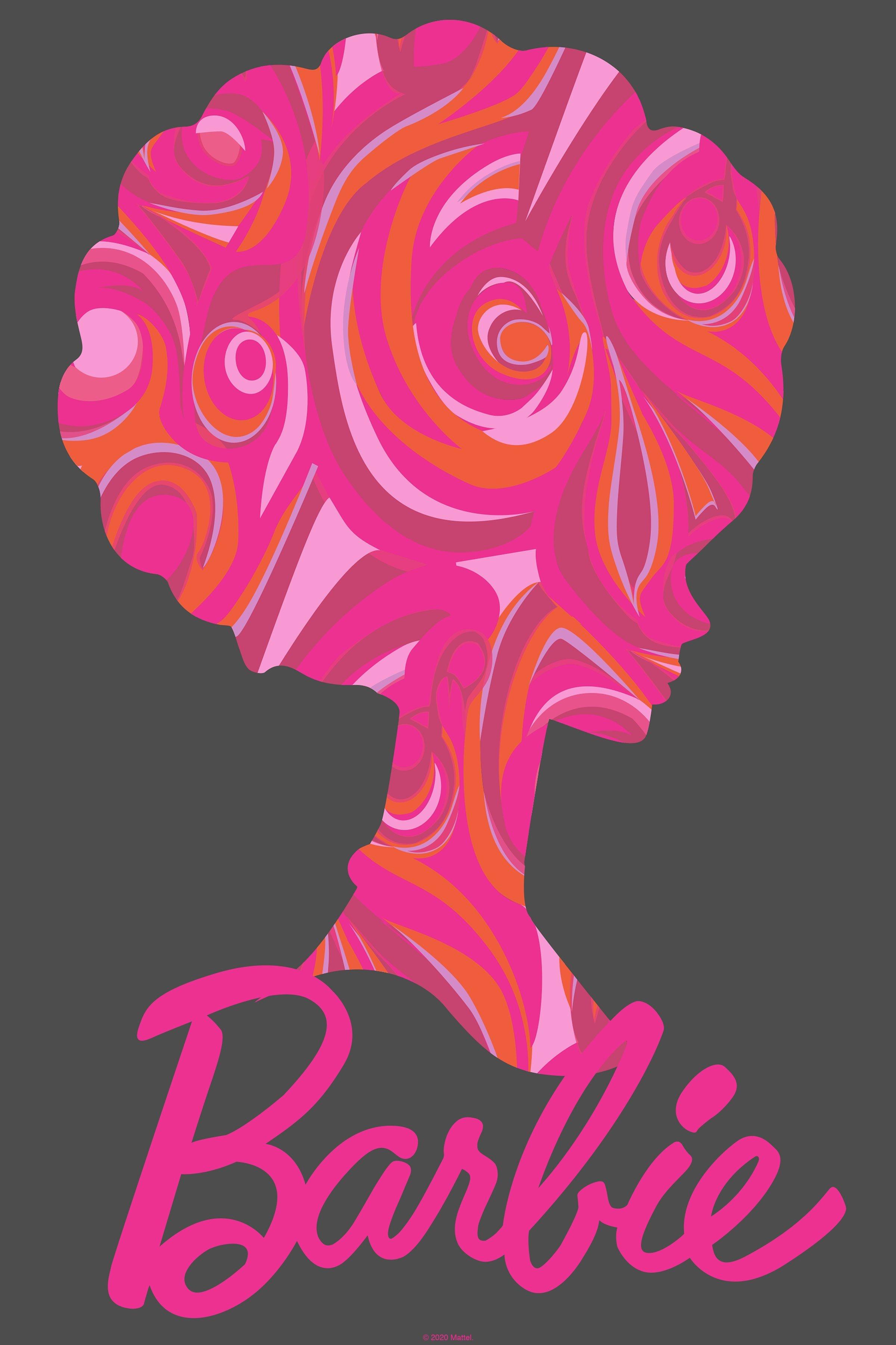 Barbie: Afro Barbie Silhouette Pattern Poster, , hi-res