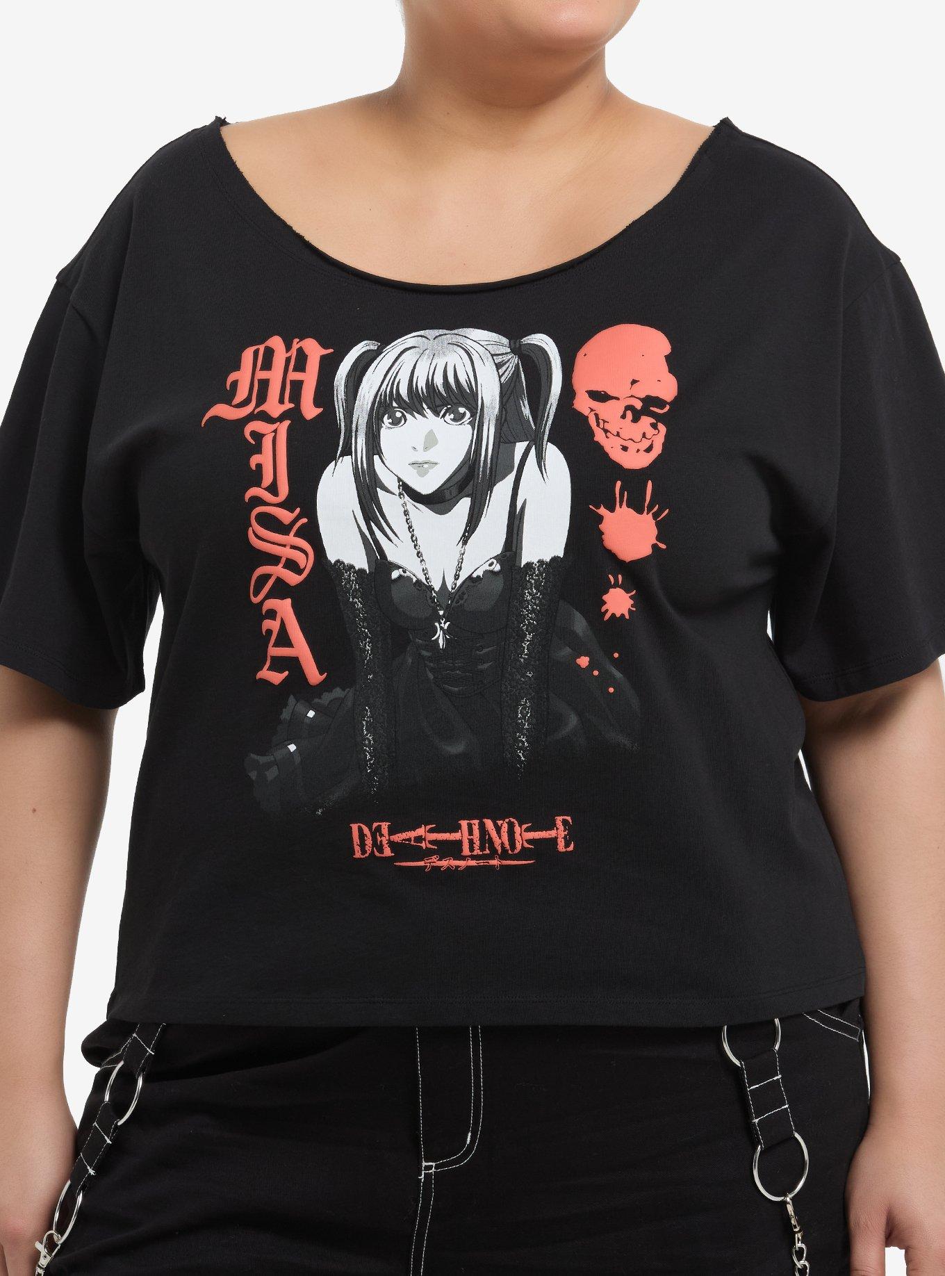 Death Note Misa Off-The-Shoulder Girls T-Shirt Plus Size, , hi-res