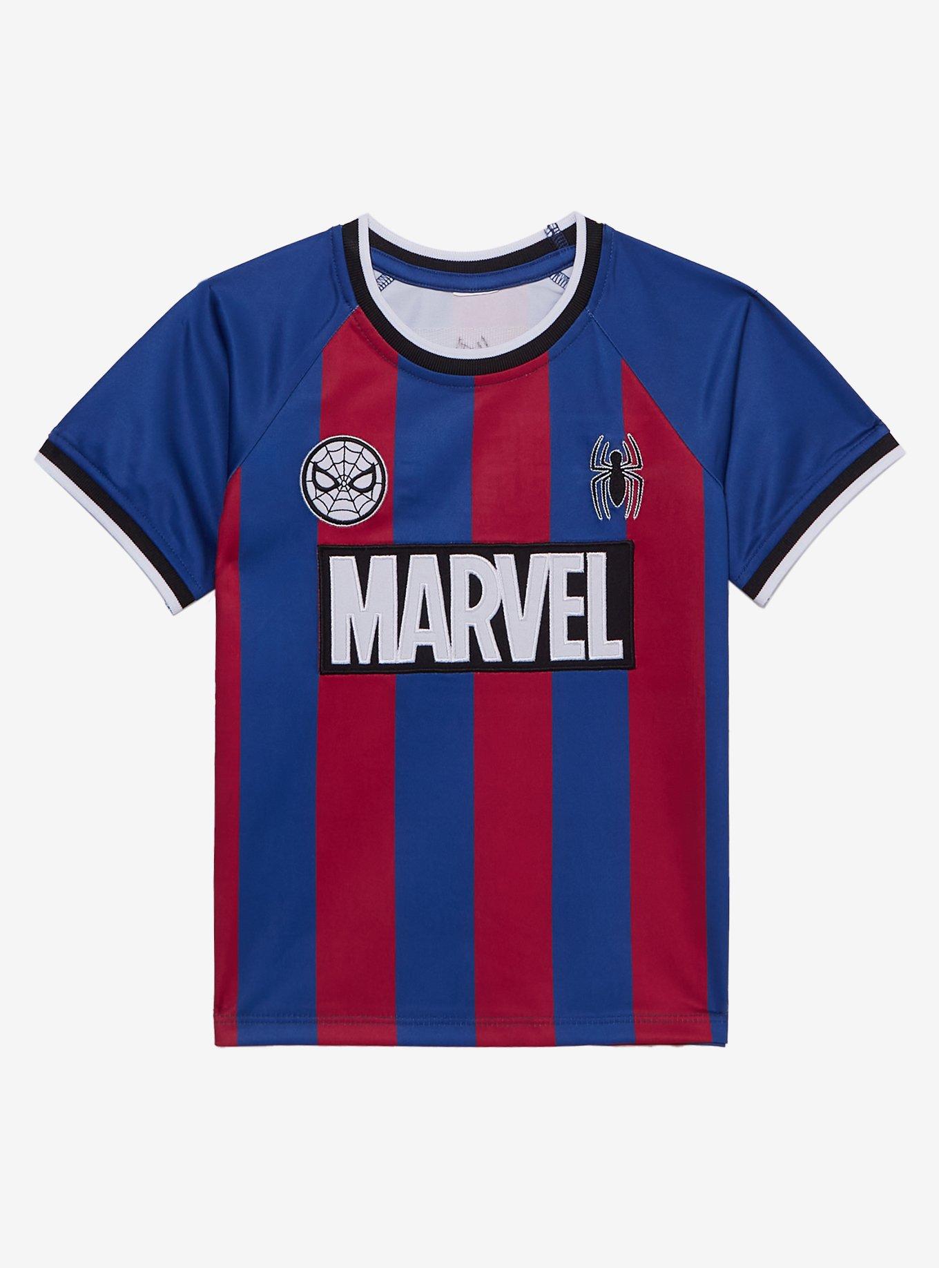 Marvel Spider-Man Striped Toddler Soccer Jersey 15$