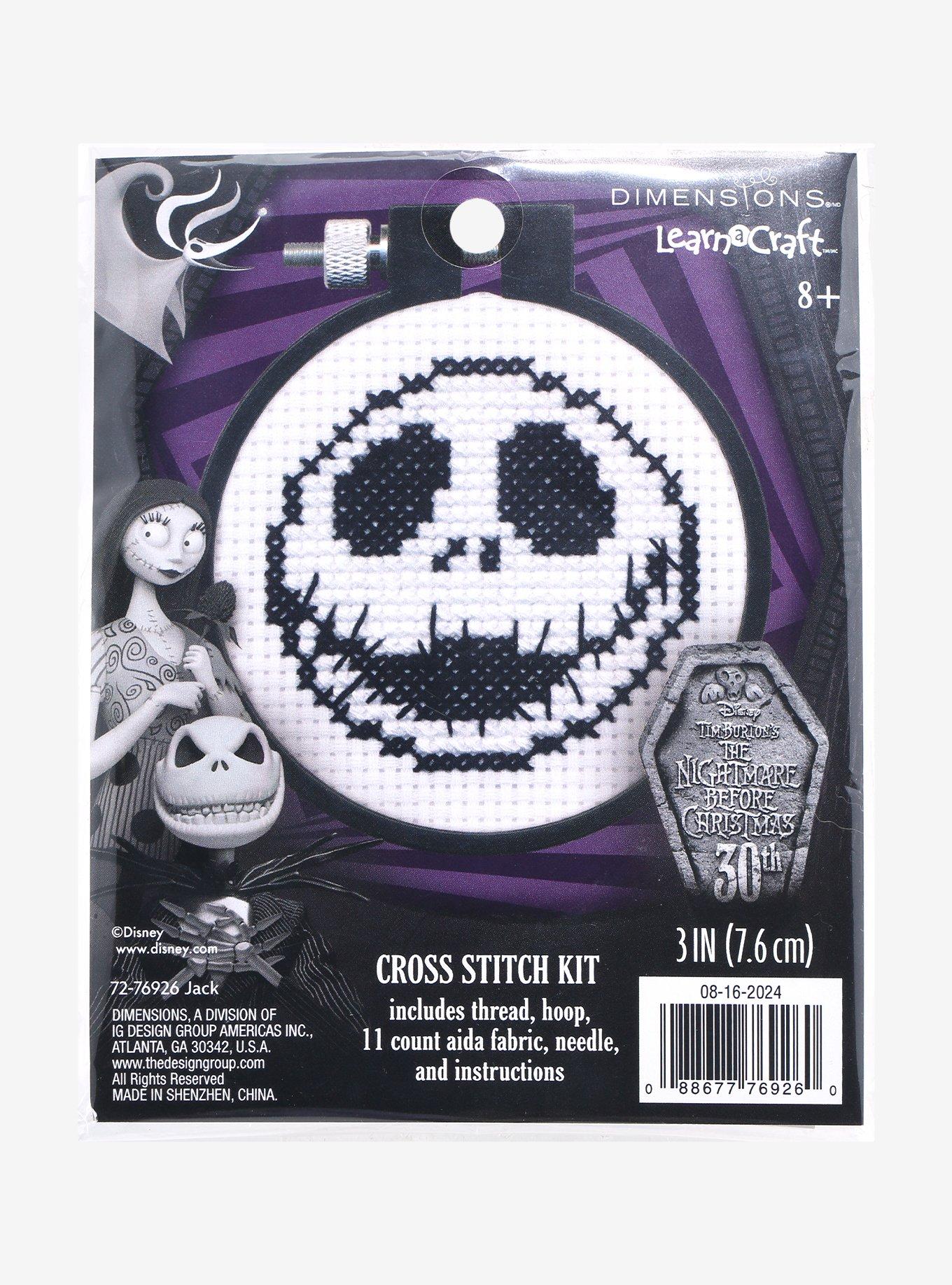 Disney The Nightmare Before Christmas Jack Skellington Cross Stitch Kit, , hi-res