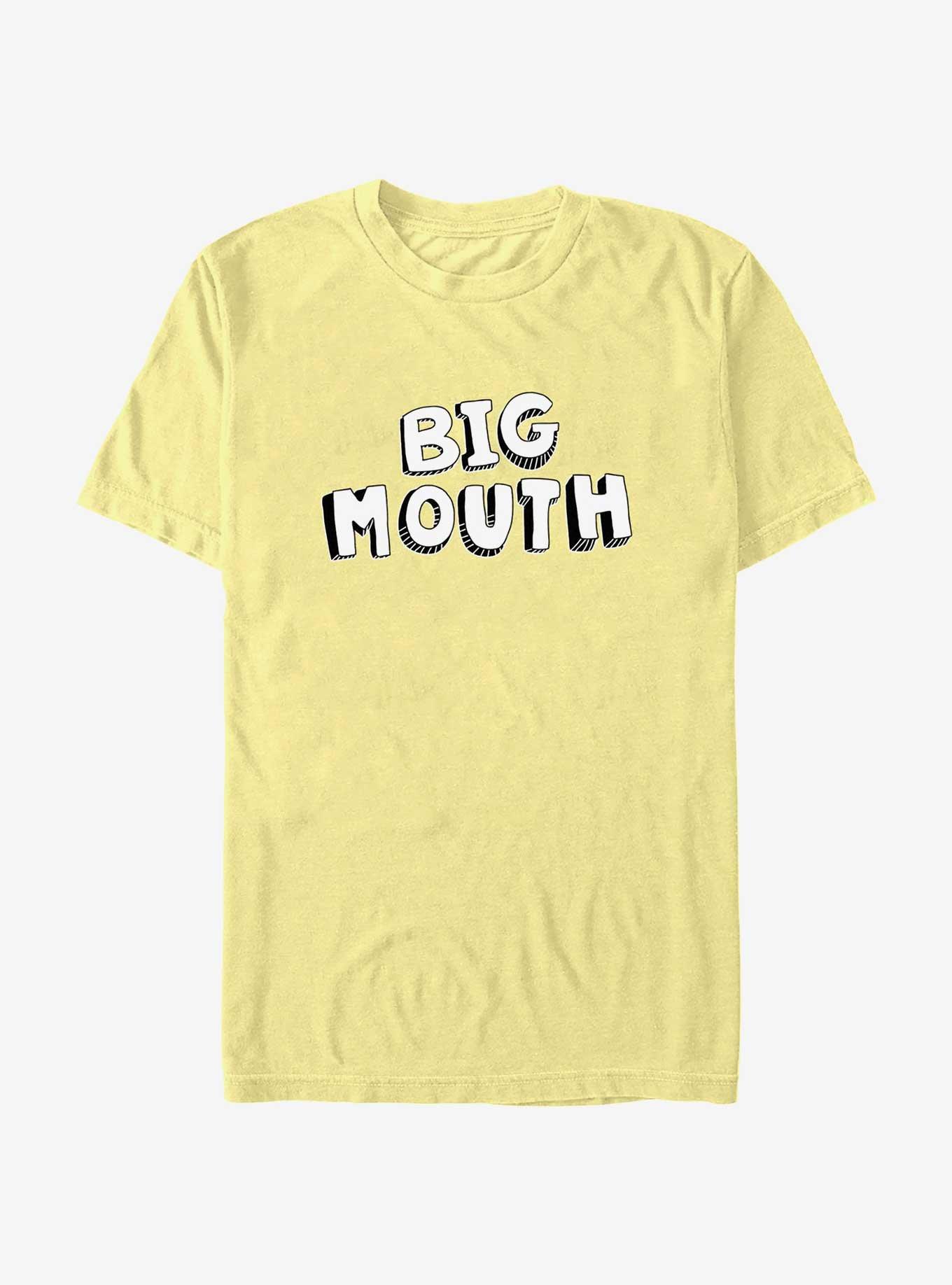 Big Mouth Logo Stacked Big Mouth Extra Soft T-Shirt, BANANA, hi-res