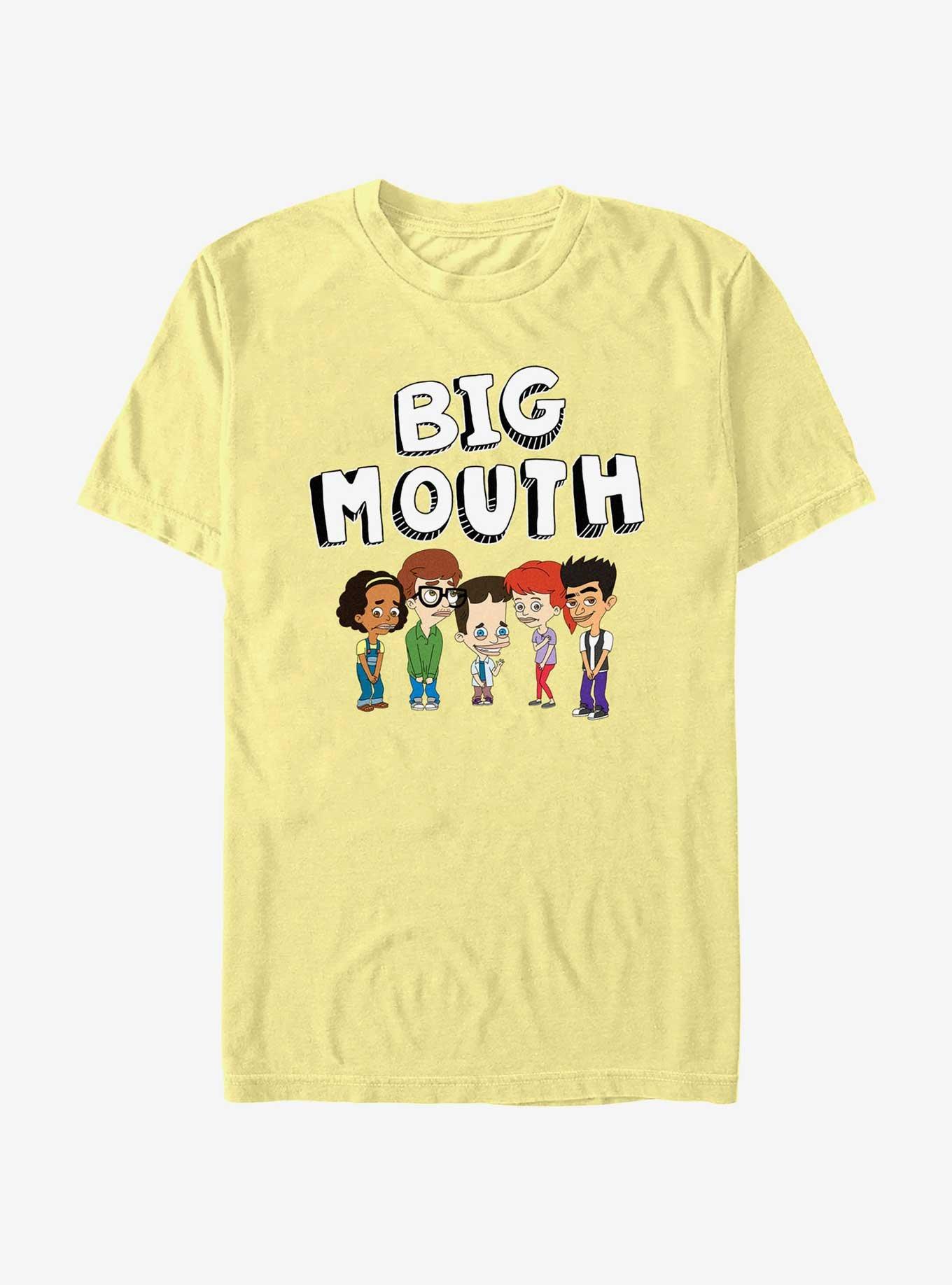 Big Mouth Logo And Characters Extra Soft T-Shirt, BANANA, hi-res