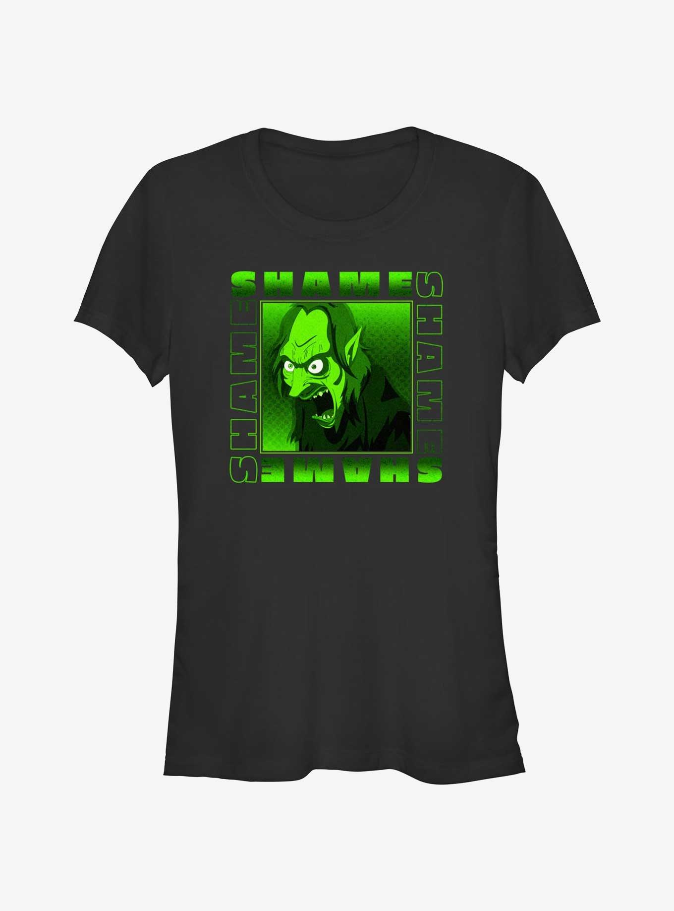 Big Mouth Square Shame Monster Girls T-Shirt, BLACK, hi-res