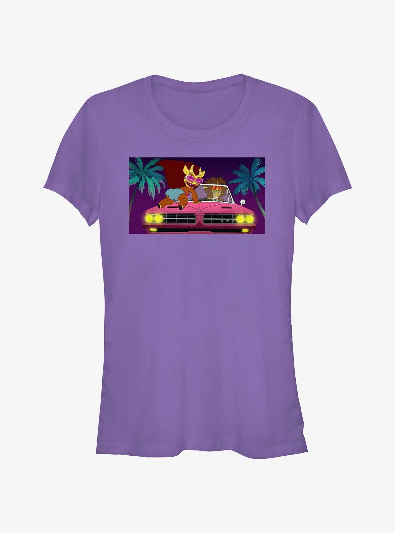 Big Mouth Hormone Monsters Driving Girls T-Shirt, , hi-res