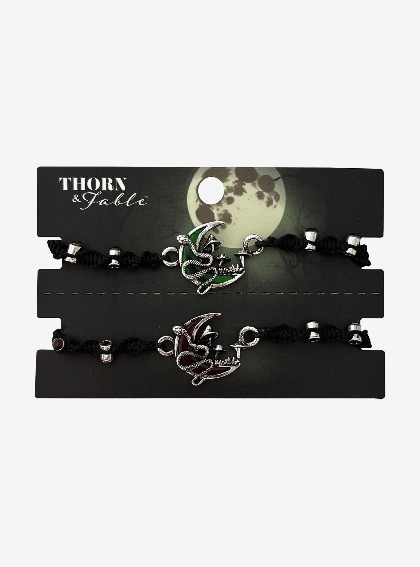 Thorn & Fable Snake Moon Best Friend Cord Bracelet Set, , hi-res