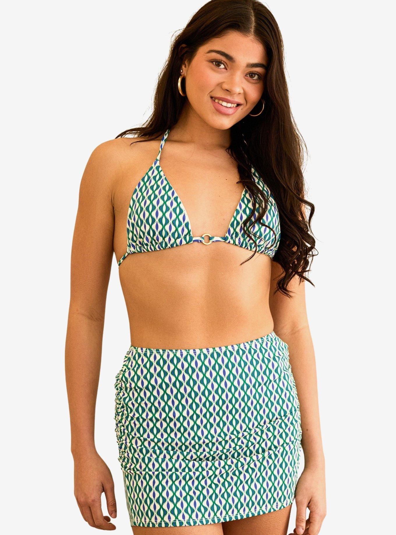 Dippin' Daisy's Lucky Swim Mini Length Skirt Blue Jean, , hi-res