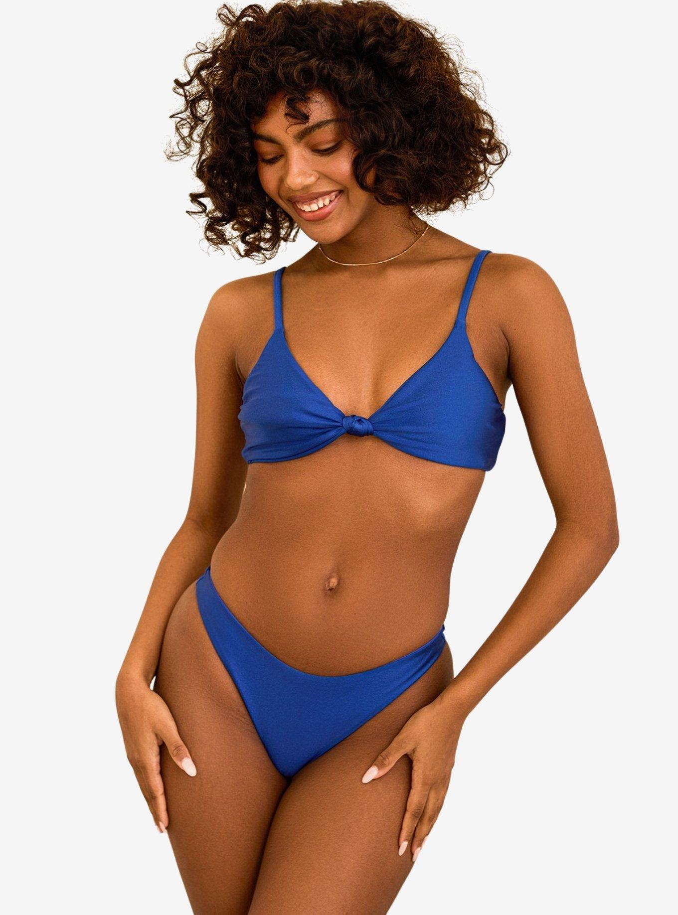 Dippin' Daisy's Seaport Thong Swim Bottom Marina Shimmer, , hi-res