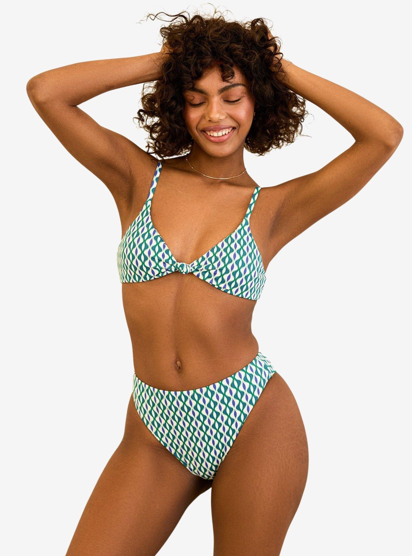 Dippin' Daisy's Seashore High Waist Cheeky Swim Bottom Blue