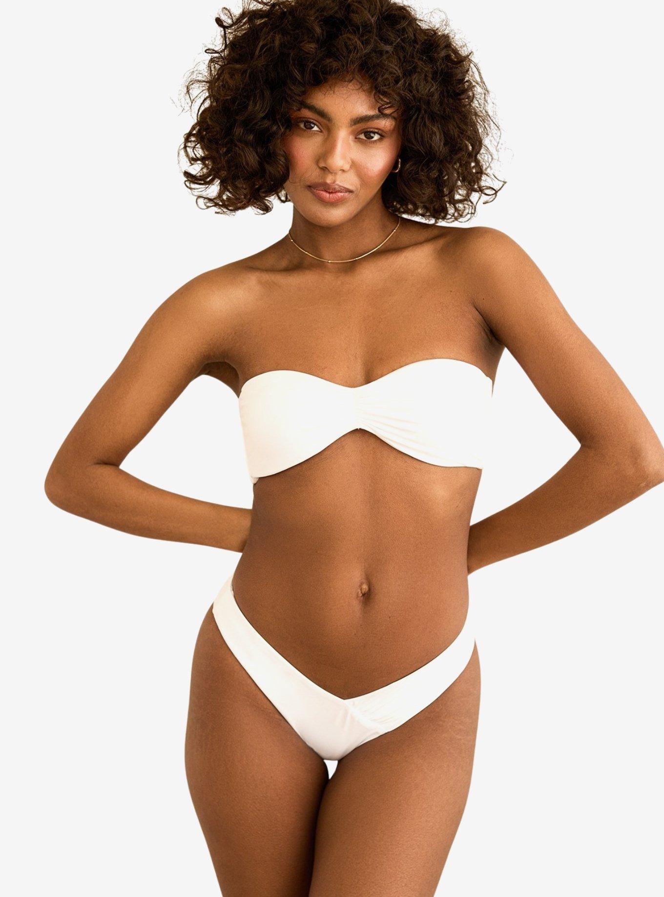 Dippin' Daisy's Hudson Bandeau Swim Top White, , hi-res