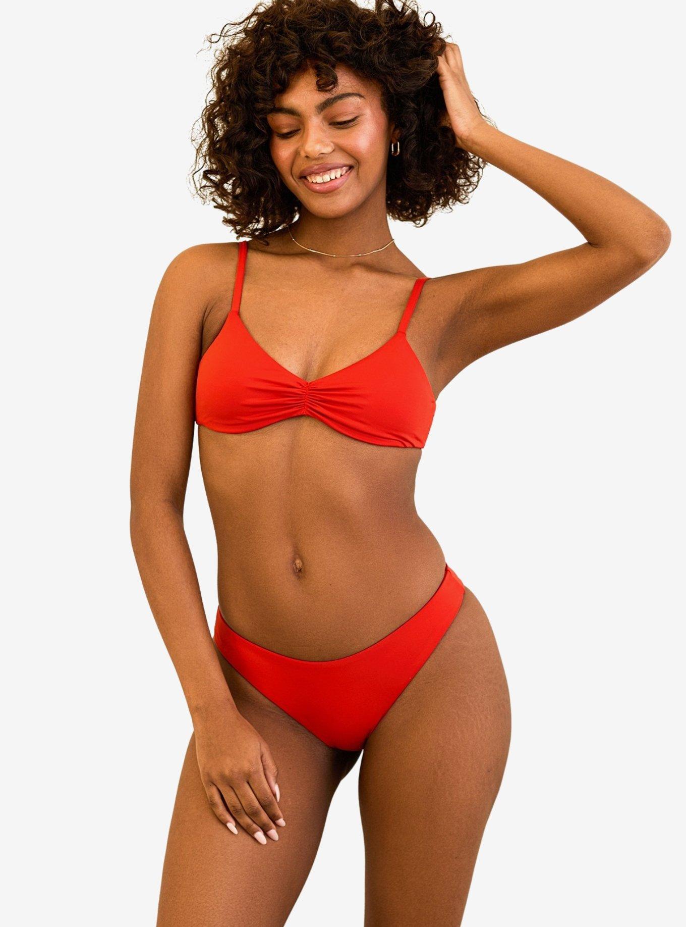 Dippin' Daisy's Britney Bandeau Swim Top Poppy, , hi-res