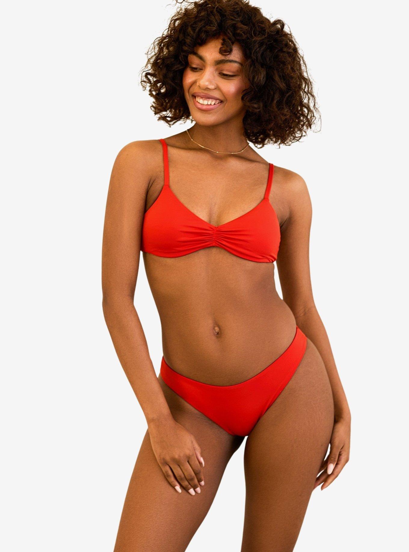 Dippin' Daisy's Nocturnal Cheeky Swim Bottom Poppy, , hi-res