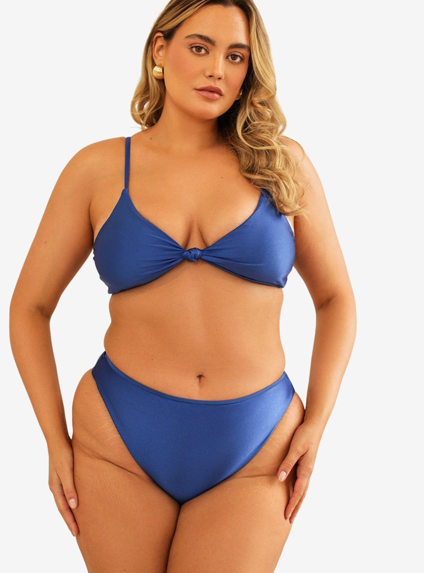 Dippin' Daisy's Zen Knotted Triangle Swim Top Marina Shimmer, , hi-res