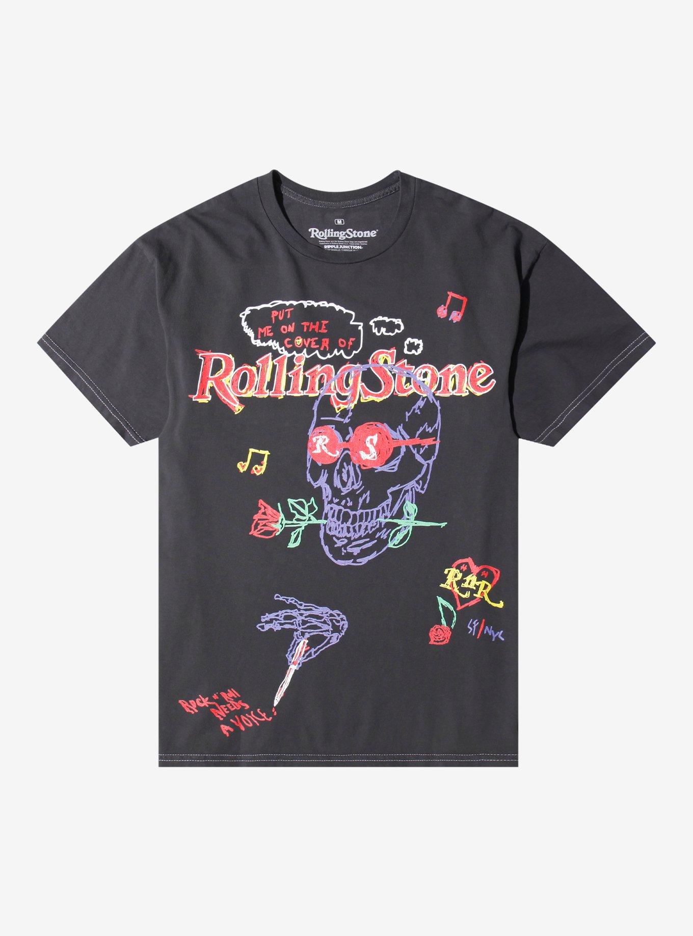 Rolling Stone Magazine Doodles Relaxed Fit Girls T-Shirt, , hi-res