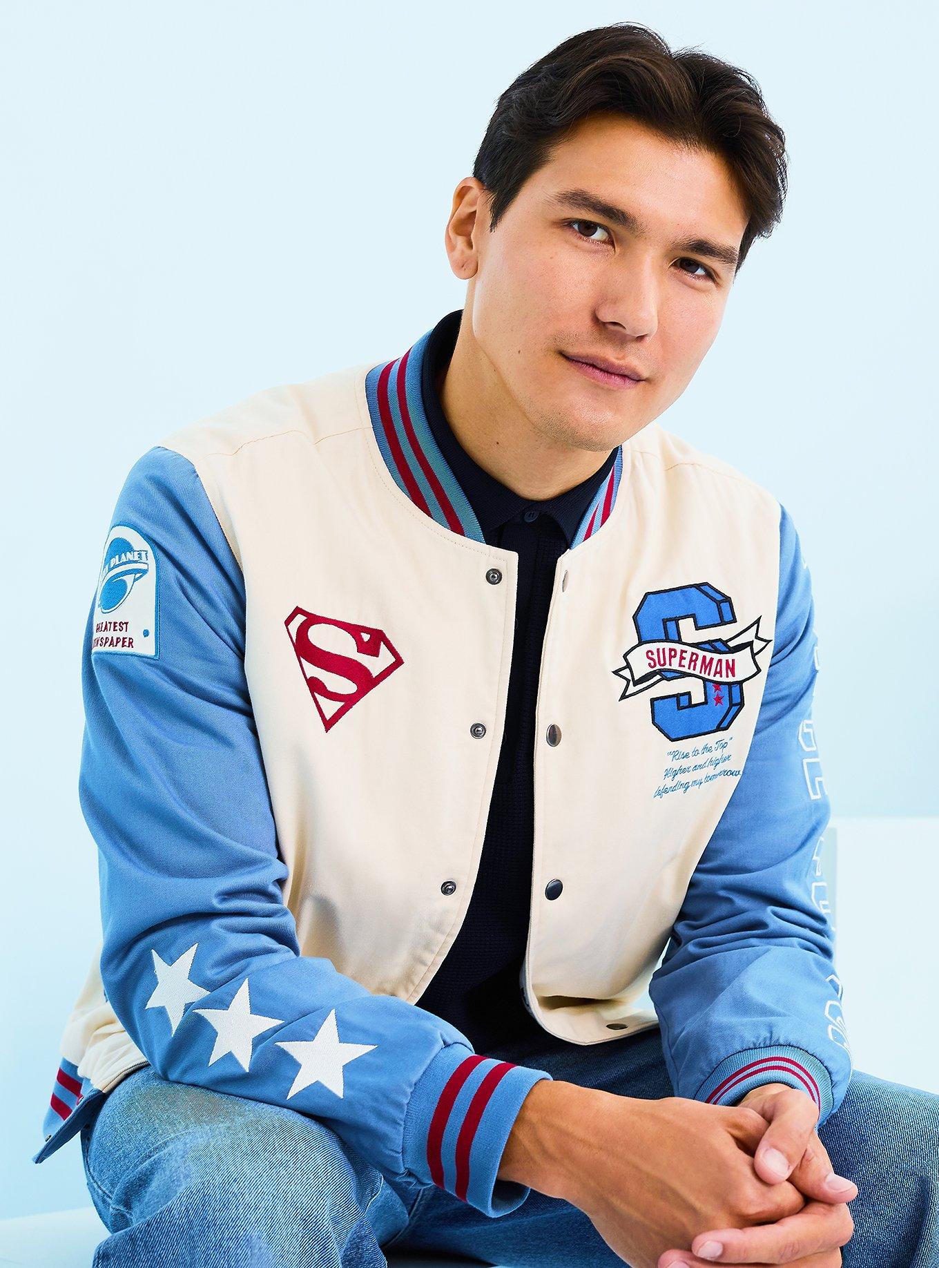DC Comics Superman Icons Varsity Jacket - BoxLunch Exclusive, , hi-res