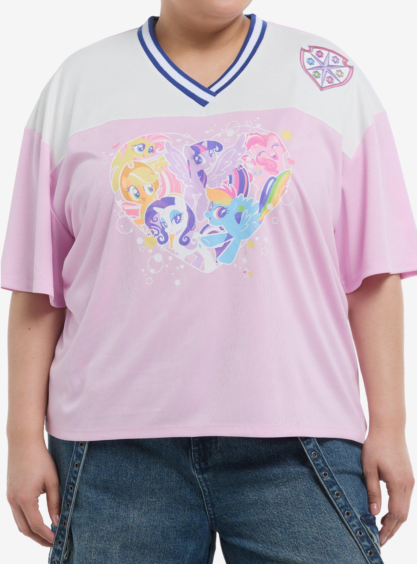 My Little Pony Group Castle Girls Oversized Football Jersey Plus Size, , hi-res