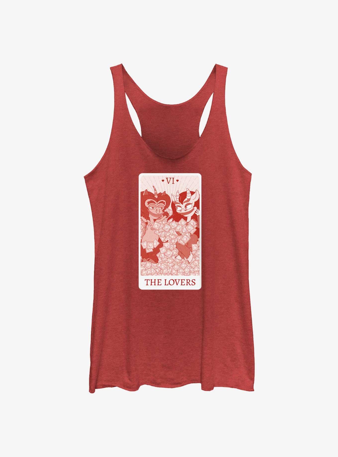 Big Mouth Lovers Tarot Card Girls Raw Edge Tank, , hi-res