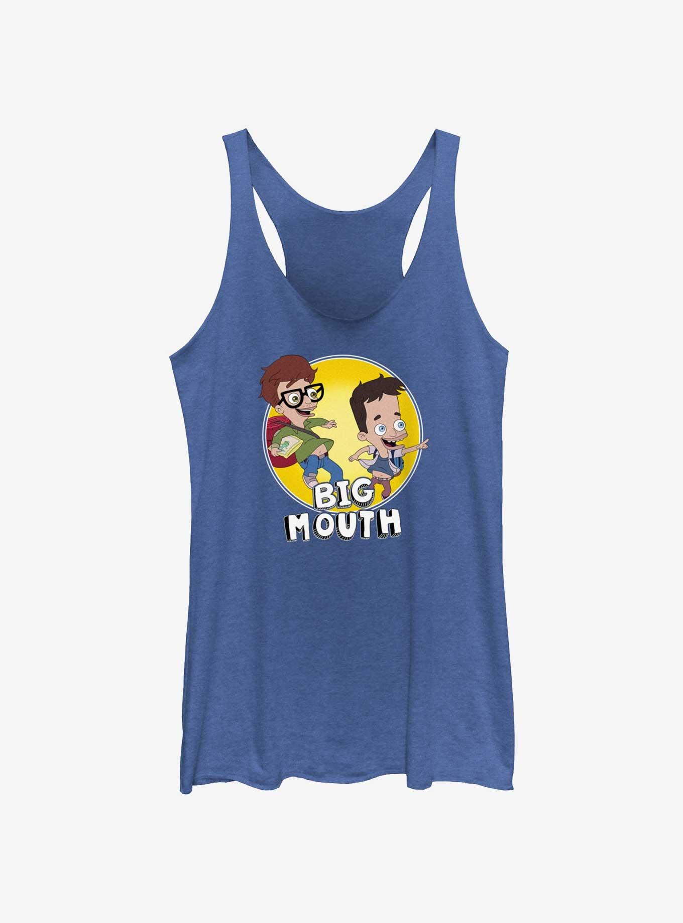 Big Mouth Drew N Nick Lockup Girls Raw Edge Tank, ROY HTR, hi-res