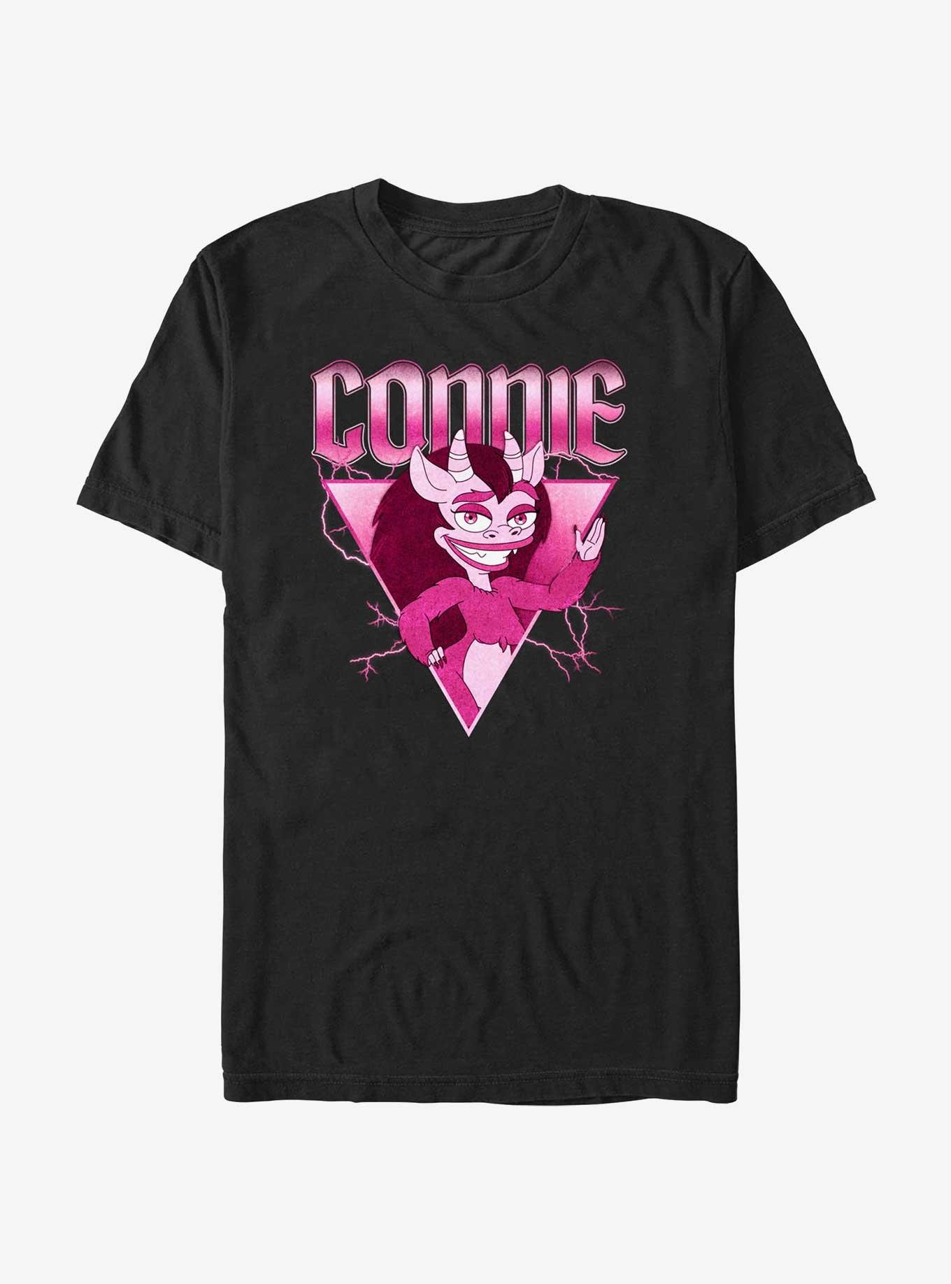 Big Mouth Connie Metal Triangle T-Shirt, BLACK, hi-res