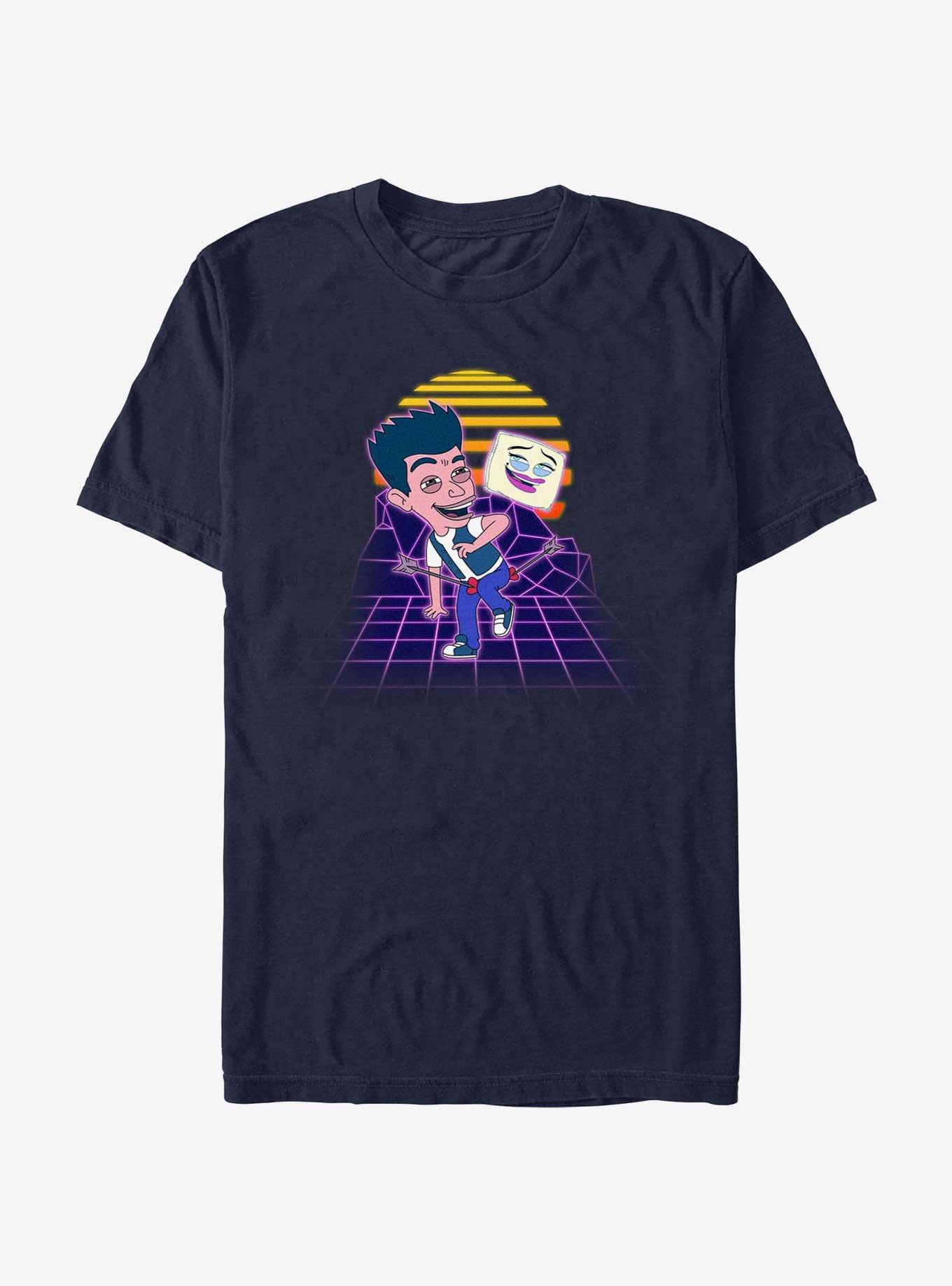 Big Mouth Jay Vaporwave T-Shirt, NAVY, hi-res