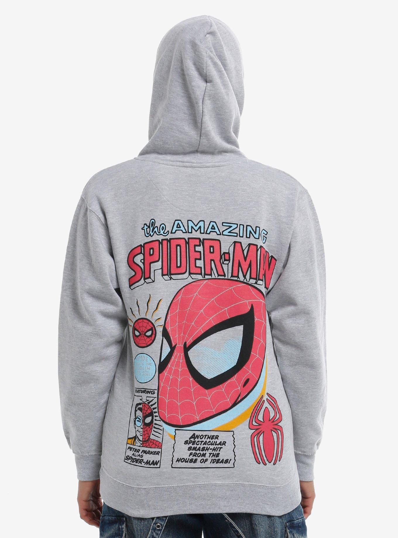 Marvel The Amazing Spider-Man Comic Panels Girls Hoodie, , hi-res