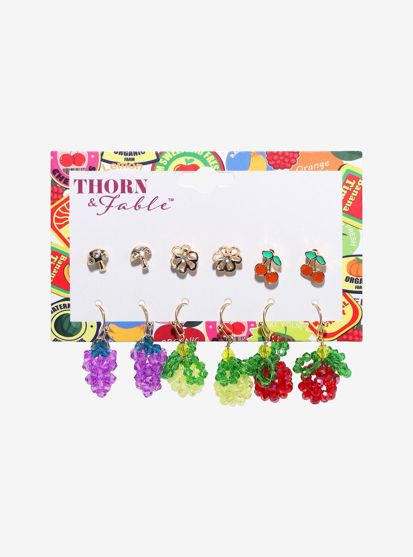 Thorn & Fable Fruit Market Earring Set, , hi-res