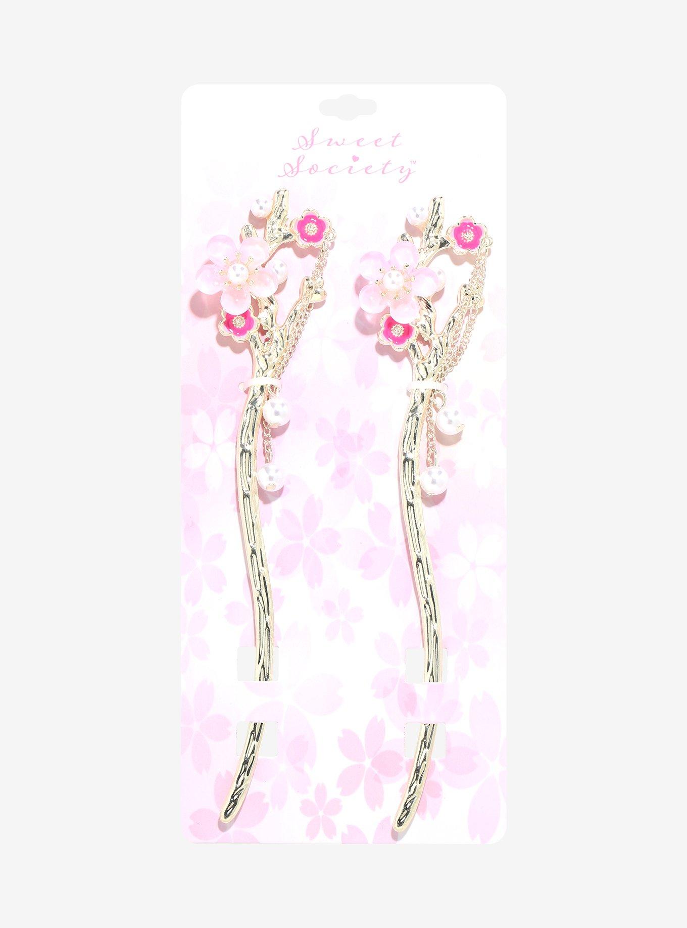 Sweet Society Sakura Branch Hair Stick Set, , hi-res