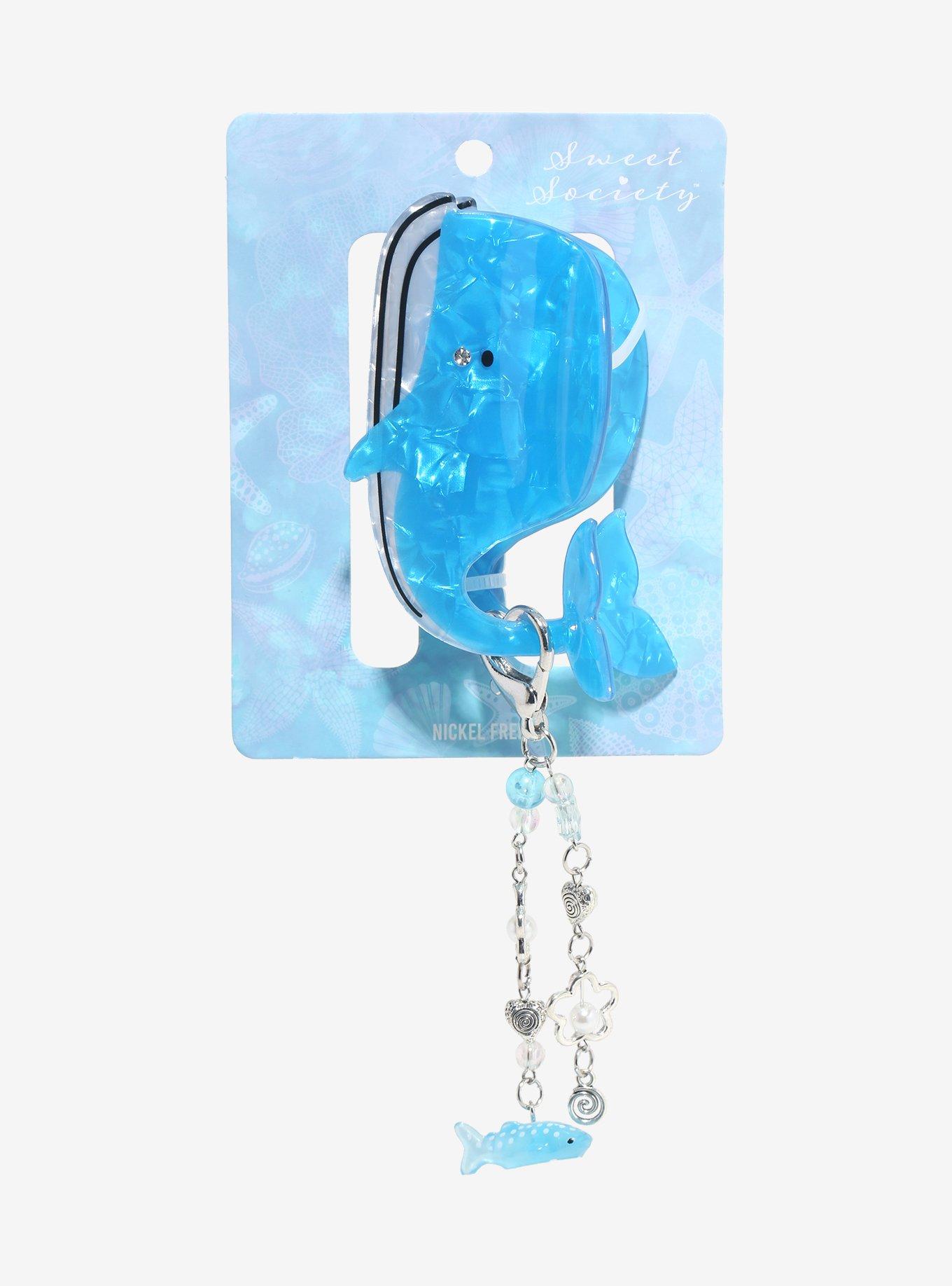 Sweet Society Blue Whale Charm Claw Hair Clip, , hi-res